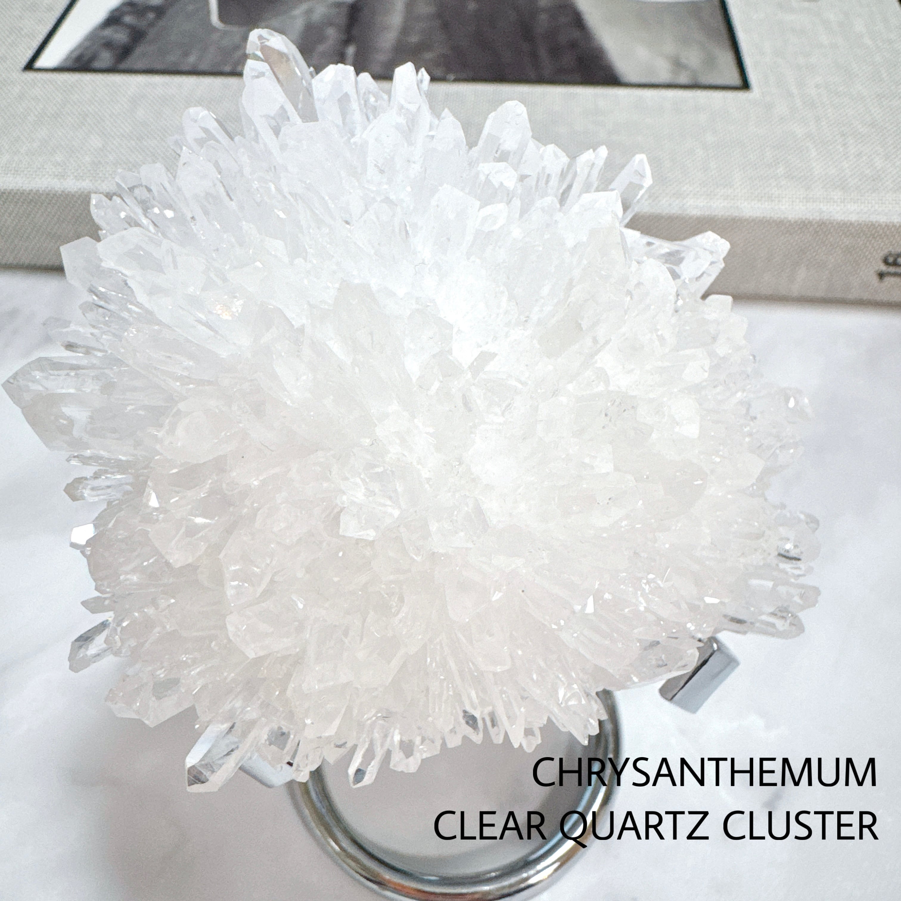 福建省産 菊花水晶クラスター 原石 天然石 | Rinolis-interior stones