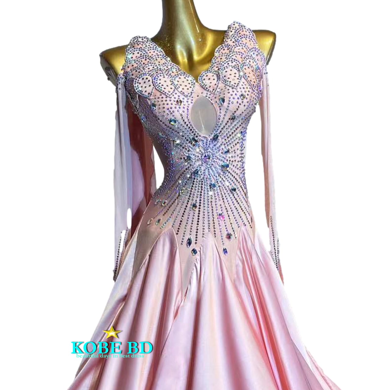 社交ダンスドレス イージーオーダー】 （ピンク/薄ピンク系/パステル