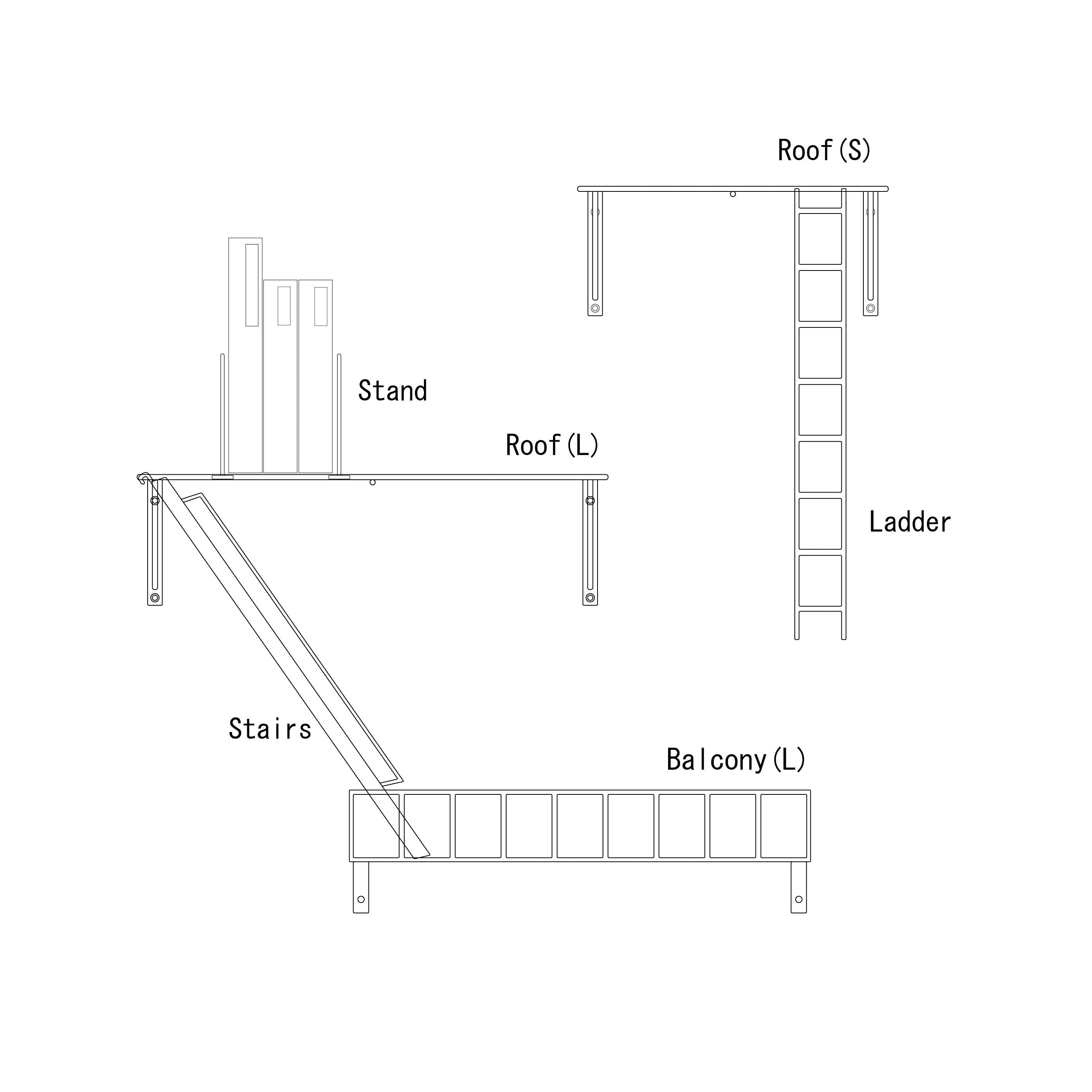 FIRE ESCAPE D/SET | WEST VILLAGE TOKYO