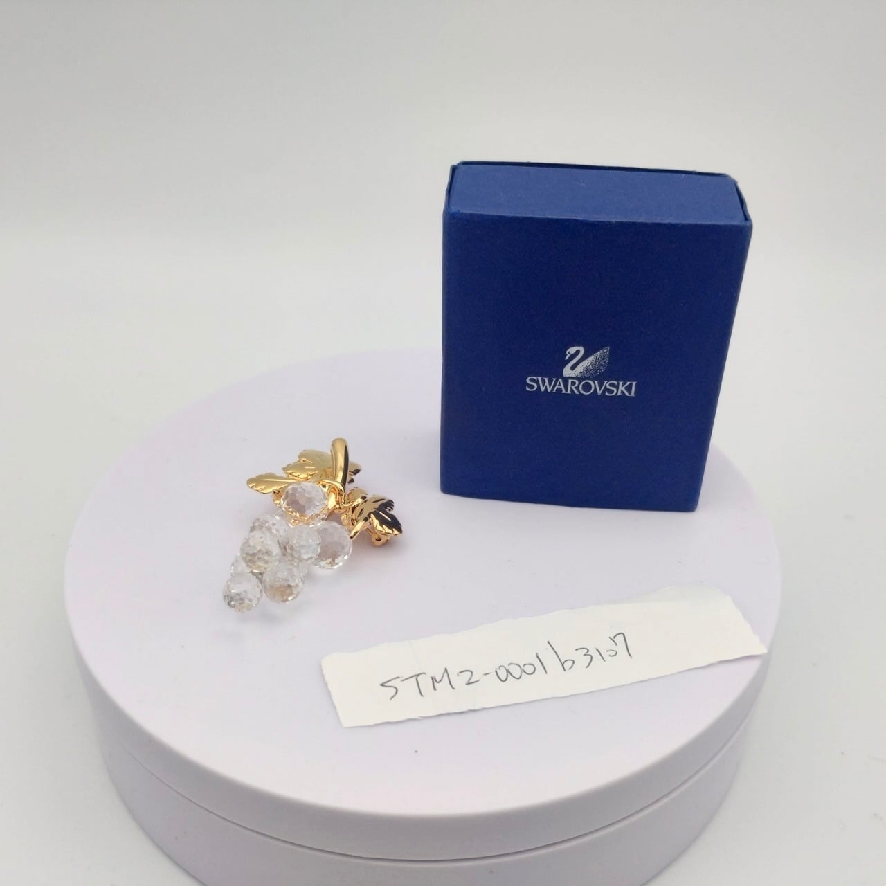 lSWAROVSKI スワロフスキー ブローチ グレープ ぶどう クリスタル