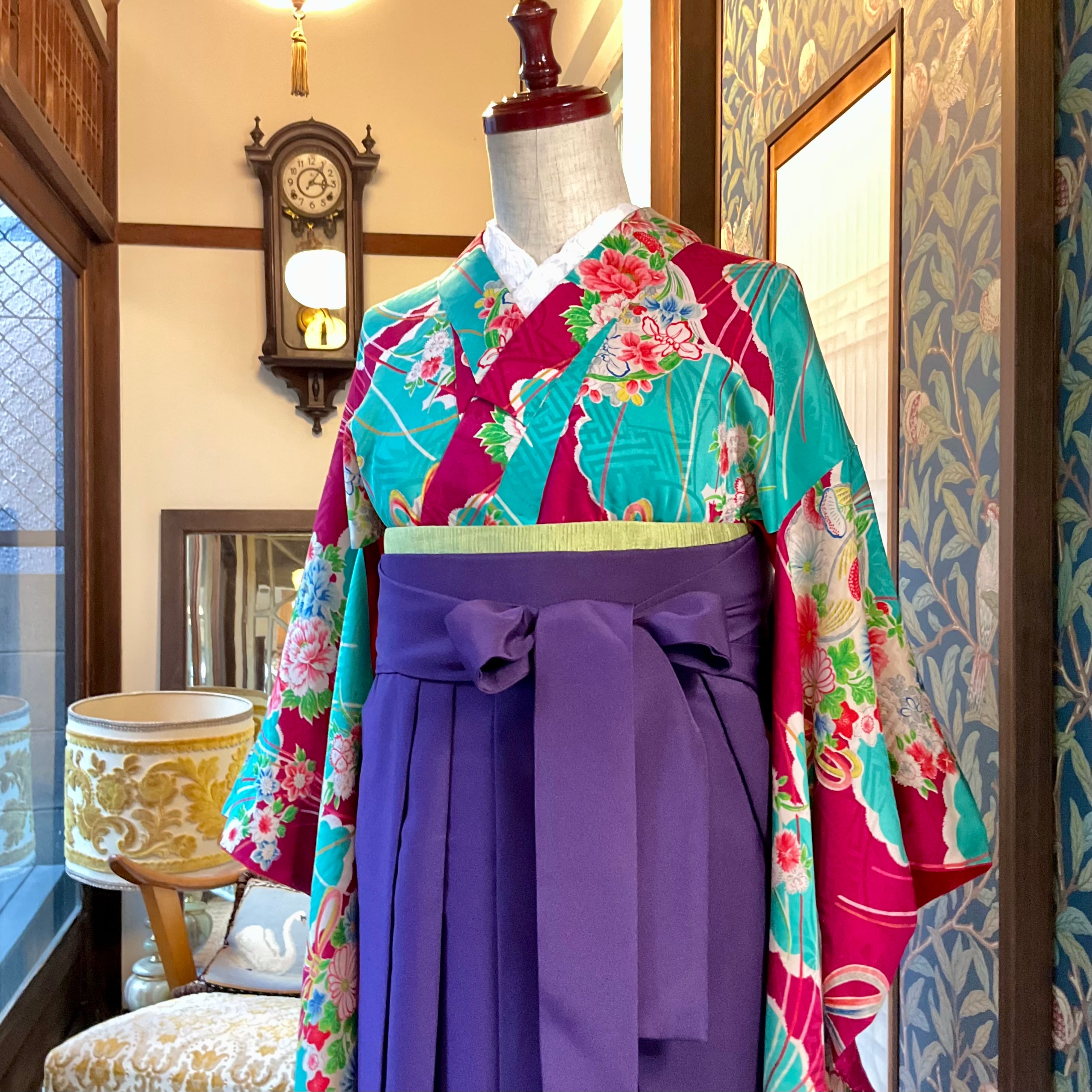 門出の花束＊ Jrサイズ＊花薬玉 卒業式 袴 ハーフ成人式 十三参り 大正