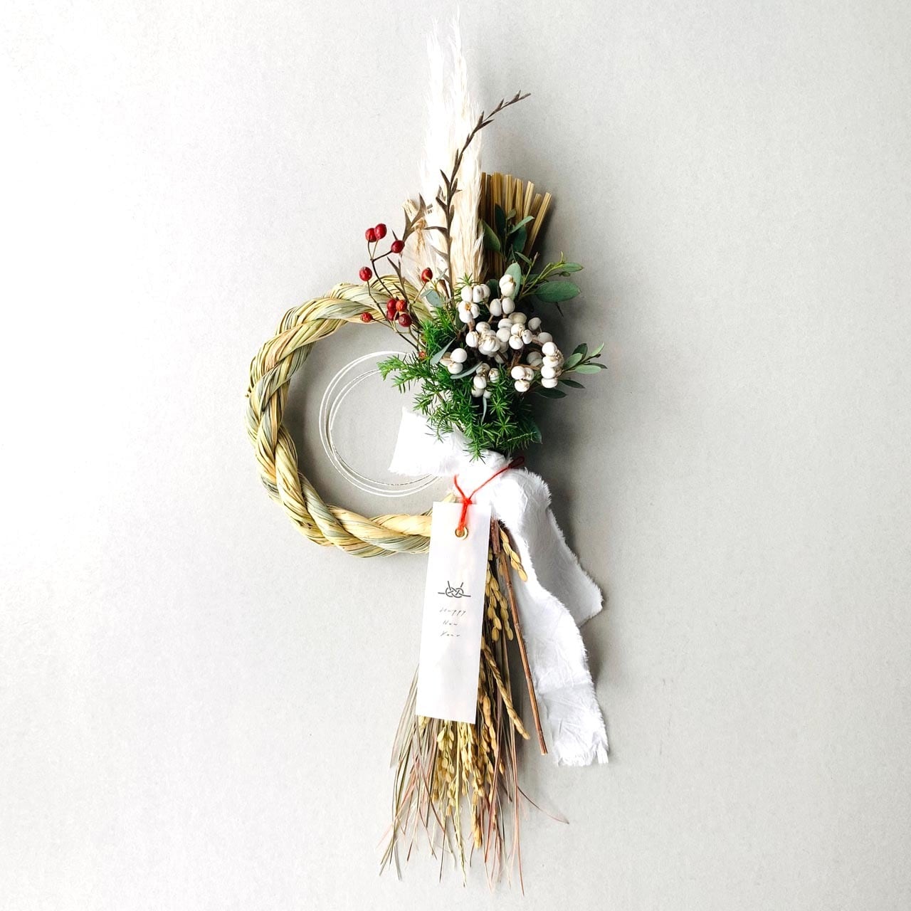 レモングラス香るしめ縄 | ドライフラワースワッグと布雑貨 | greenstitch
