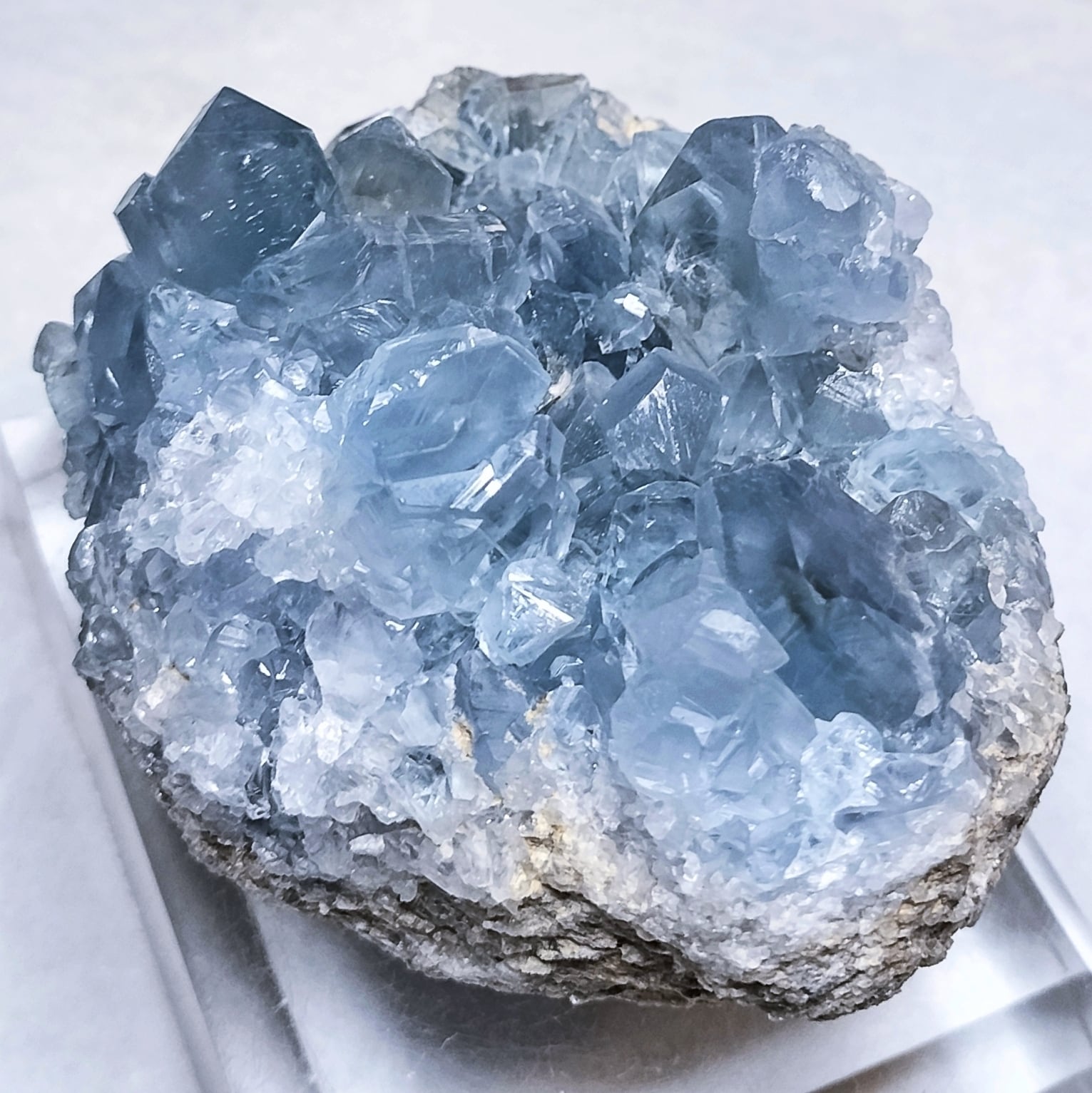 最高品質 天然 マダガスカル産 セレスタイト 原石 クラスター 横97×縦