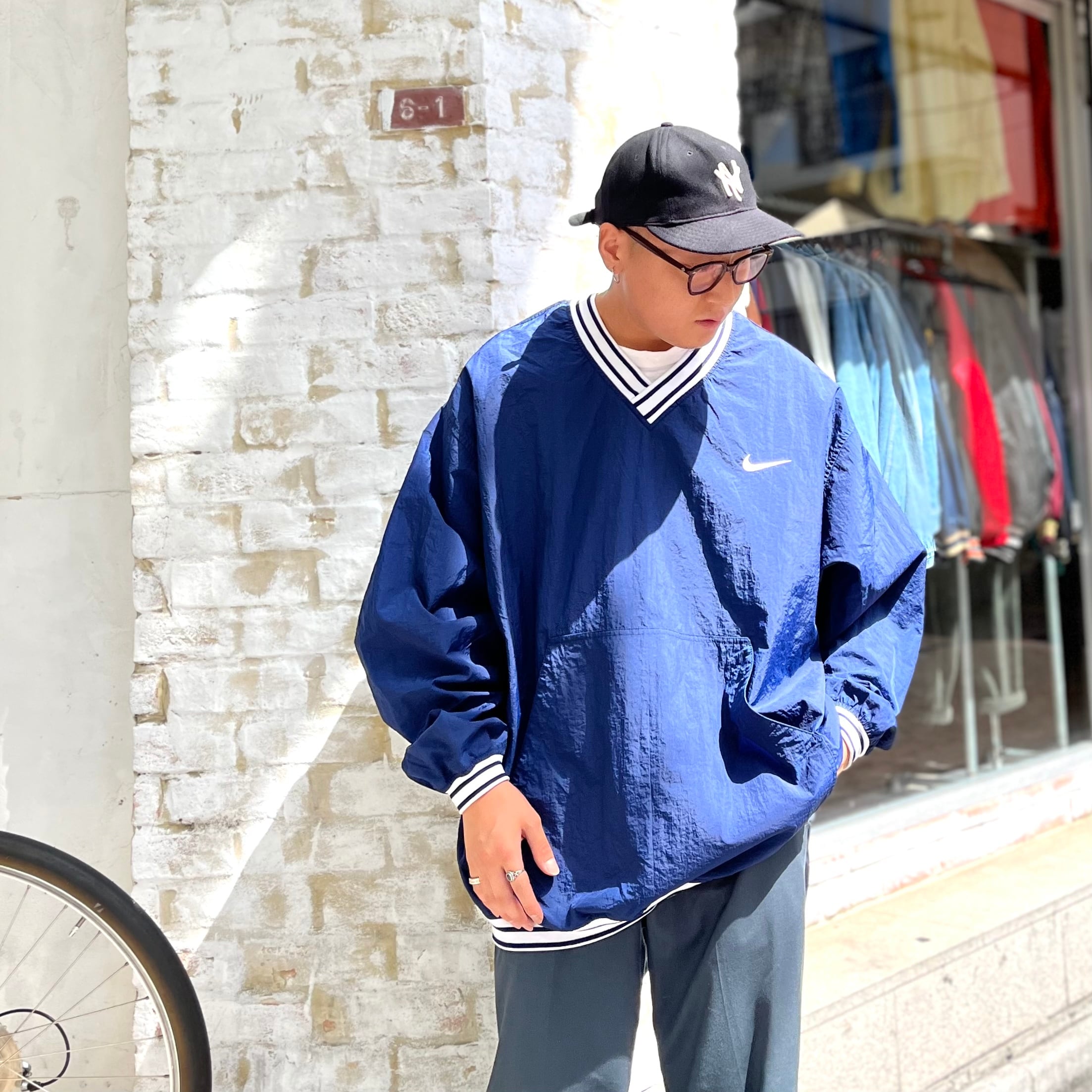 90年代〜 size:XXL【 NIKE 】ナイキ プルオーバー ナイロンジャケット