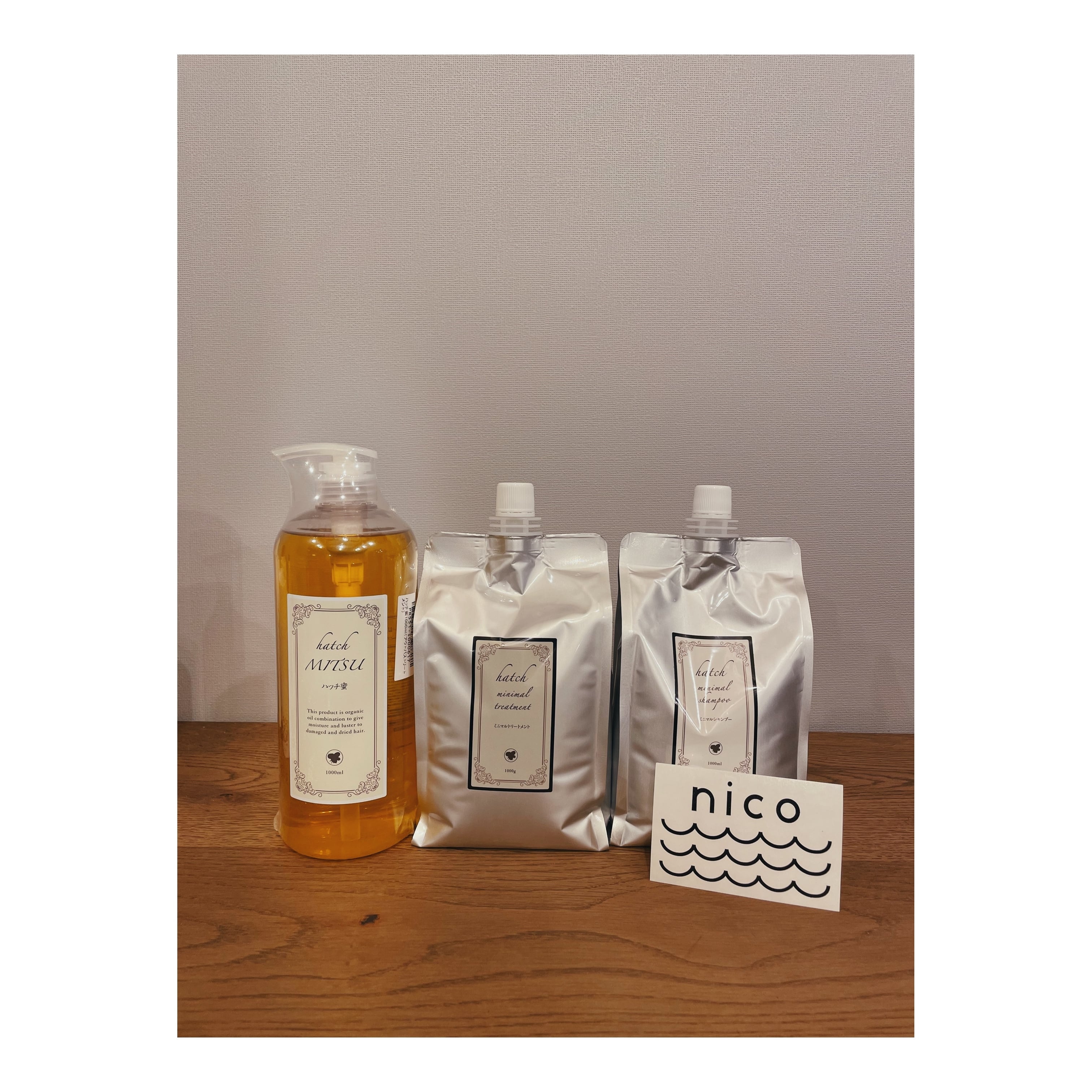 ハッチ蜜ヘアオイル 1000ml アウトバスオイル 大容量タイプ | nico＊shop