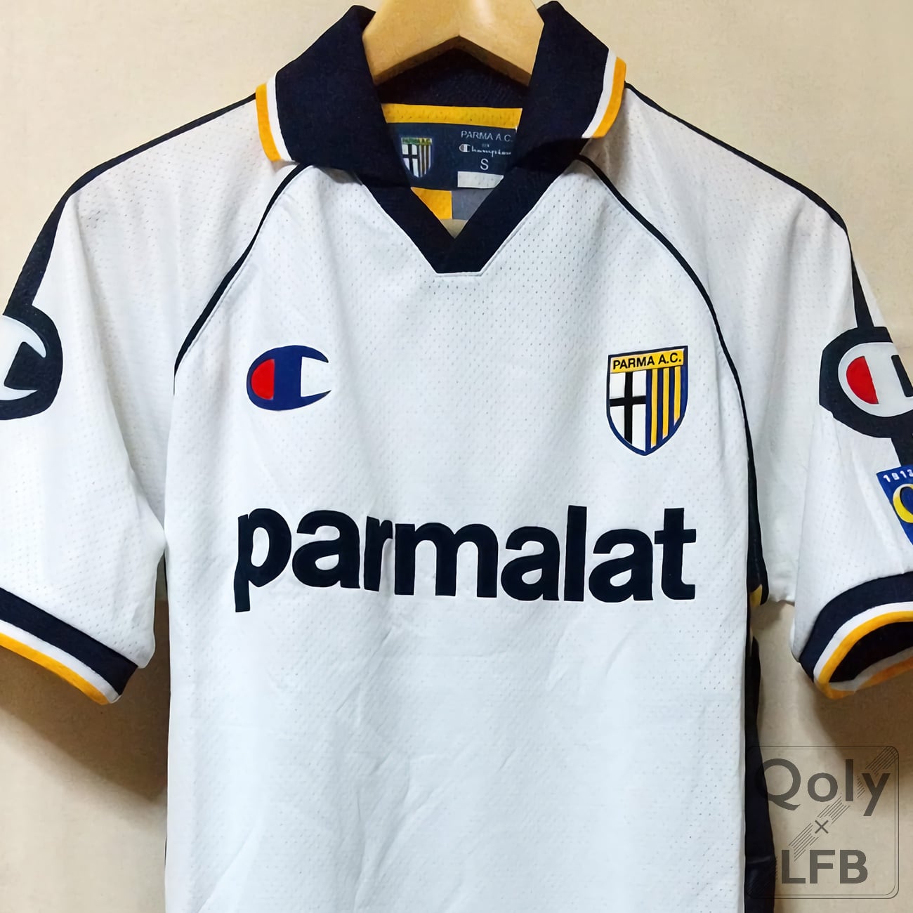パルマ 2003-04 Champion アウェイ半袖 ユニフォーム 90周年パッチ付き