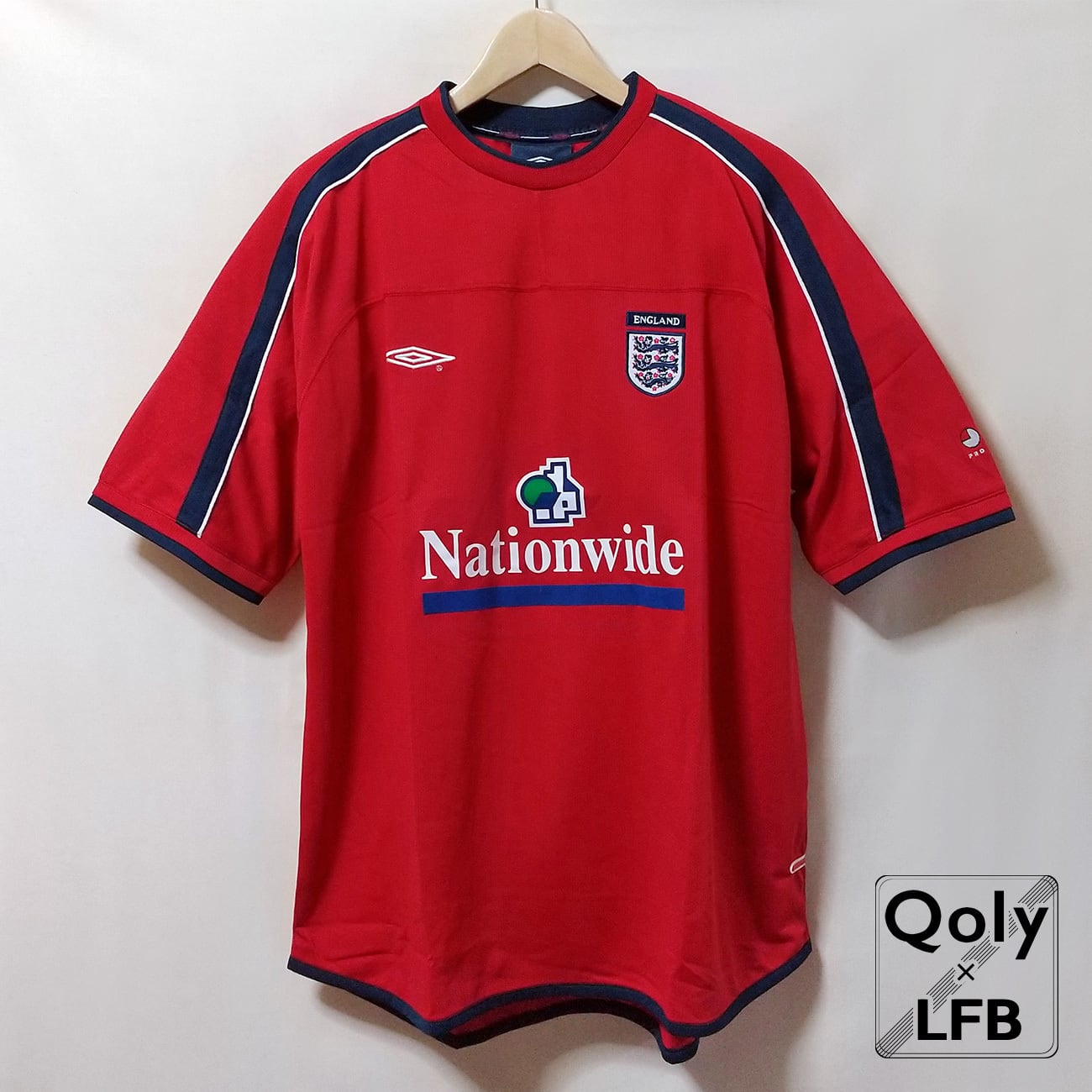 イングランド代表 2001 Umbro プロ・トレーニングジャージ レッド