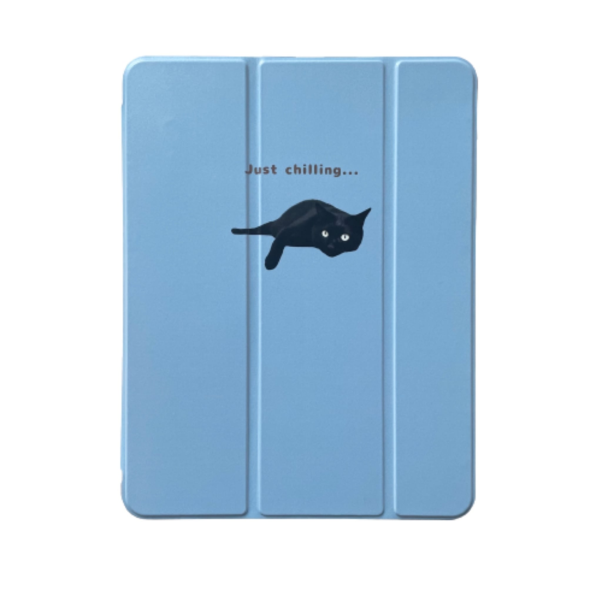 iPadケース 猫】手帳型ソフトケース Apple Pencil収納ポケット付き