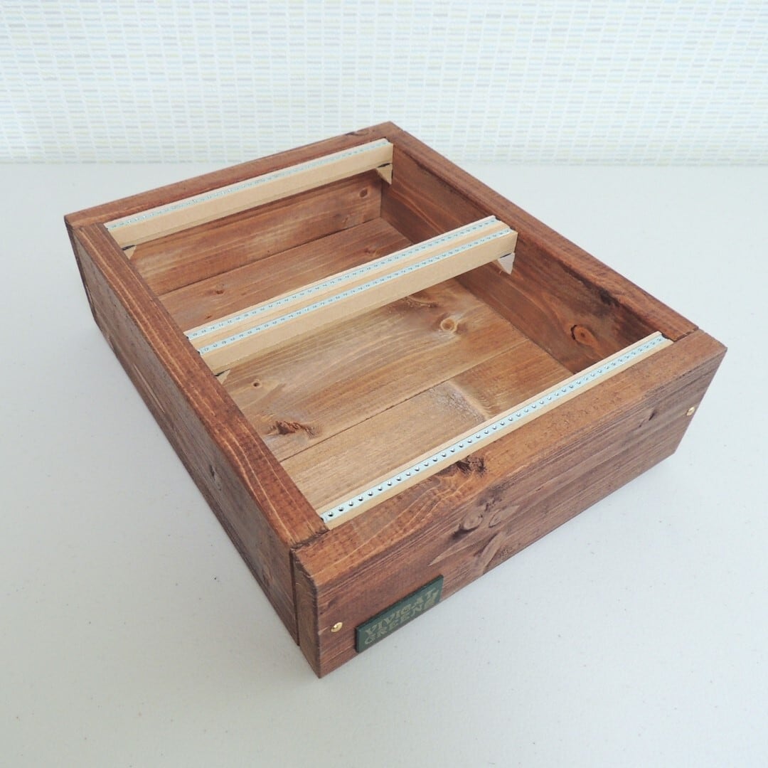 6U 84HP Flat Eurorack Wood Case VG-424 | Vivicat Green モジュラー