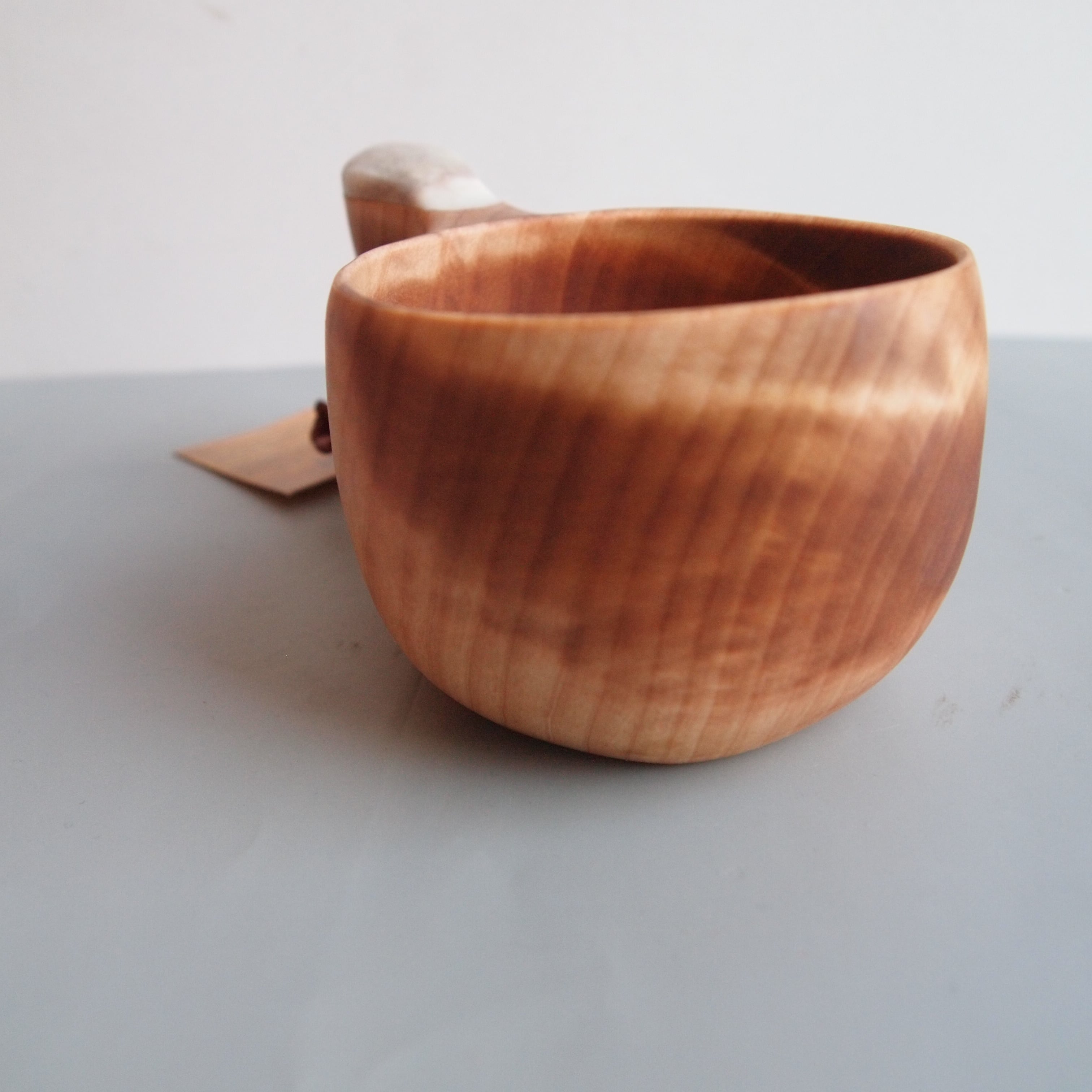 特別販売】コイヴマー／フィンランド産ククサ／2つ穴ハンドル190cc／角