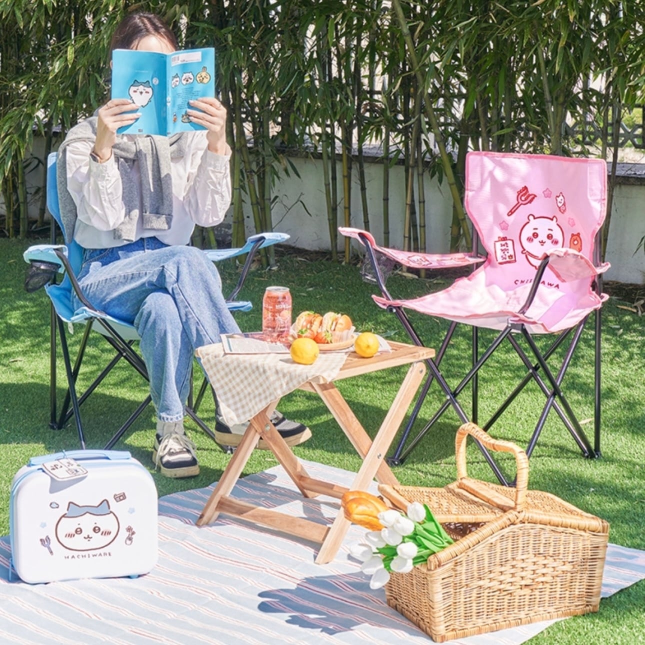 韓国限定】chiikawa portable chair 5types / ちいかわ ポータブル