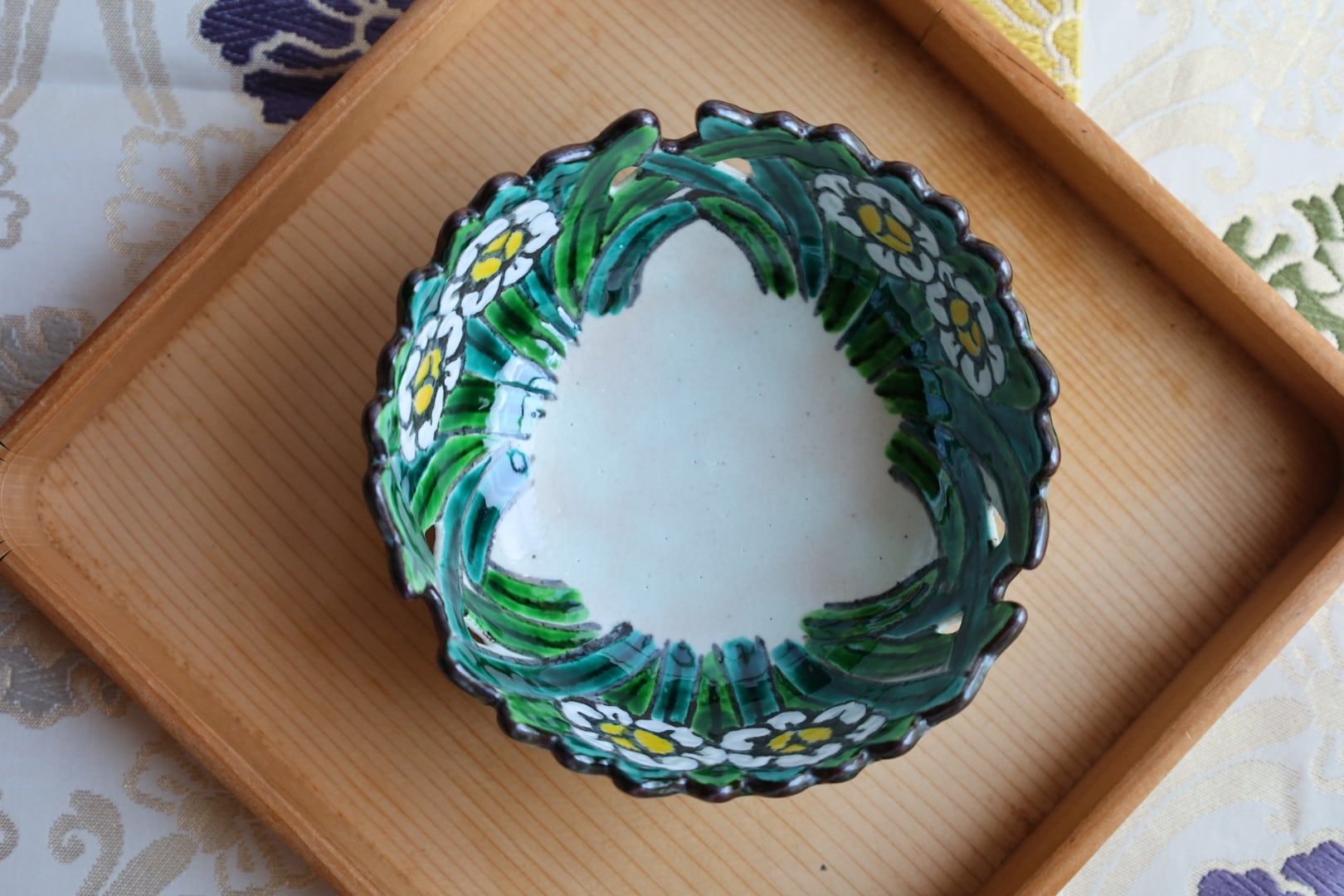 乾山写水仙向付10客　清水焼　新品未使用 乾山写水仙向付10客 清水焼 新品未使用 853>乾山写水仙透かし向付