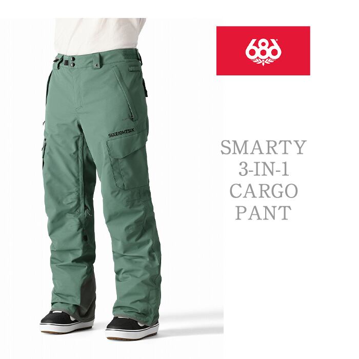 686 six eight six 24/25 Collection『 SMARTY 3-IN-1 CARGO PANT