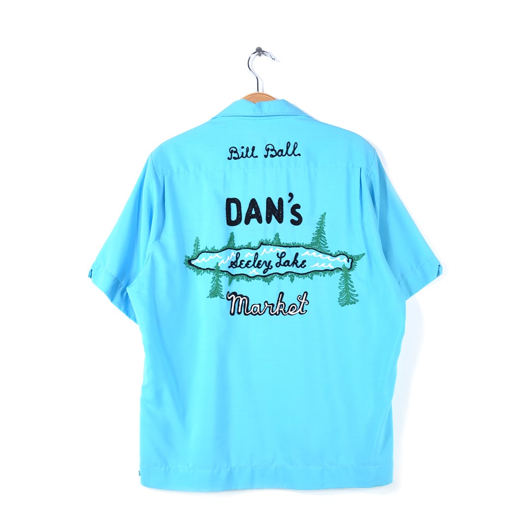 70s キングルイ チェーンステッチ デザイン刺繍 ヴィンテージ