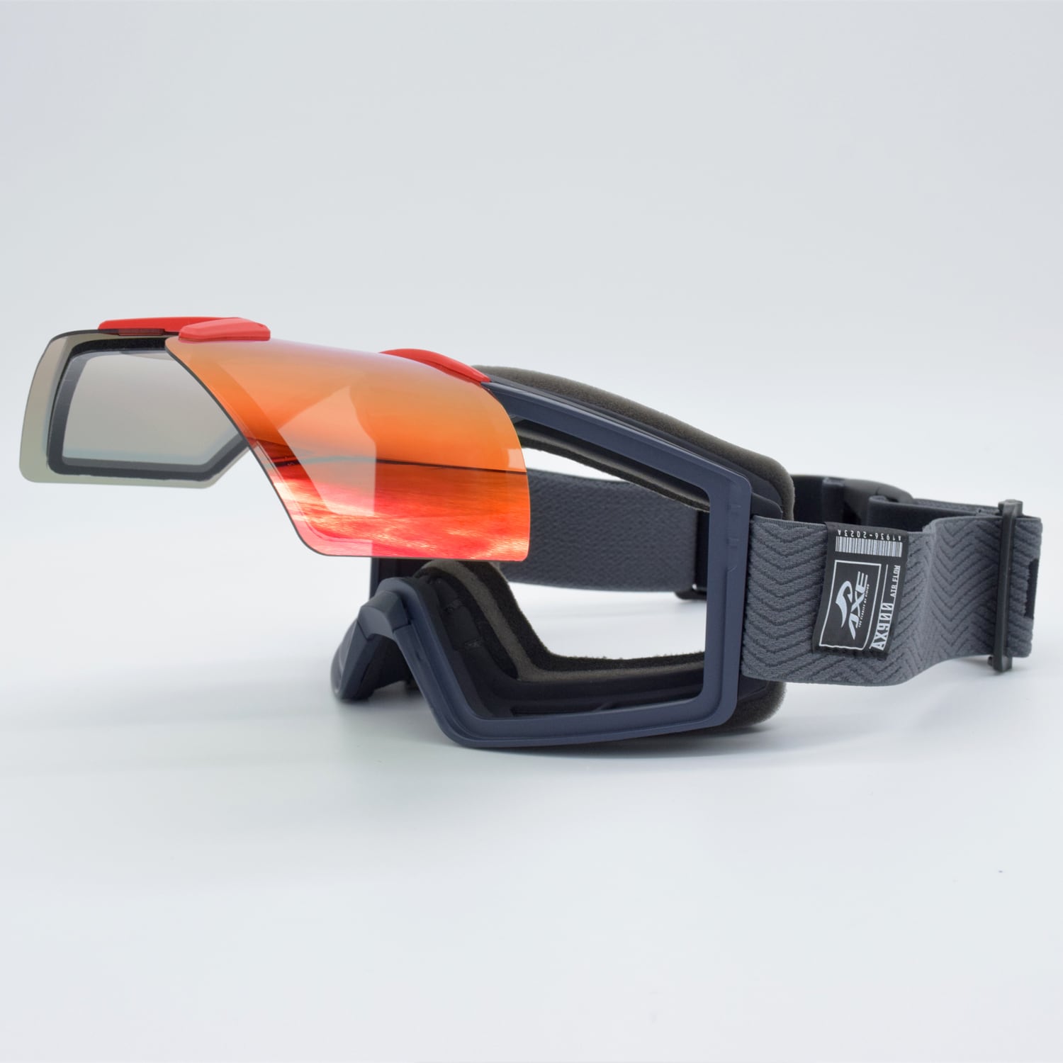 一瞬で曇りを解消 跳ね上げ ゴーグル スキー スノボ 【AX900-WCM GY