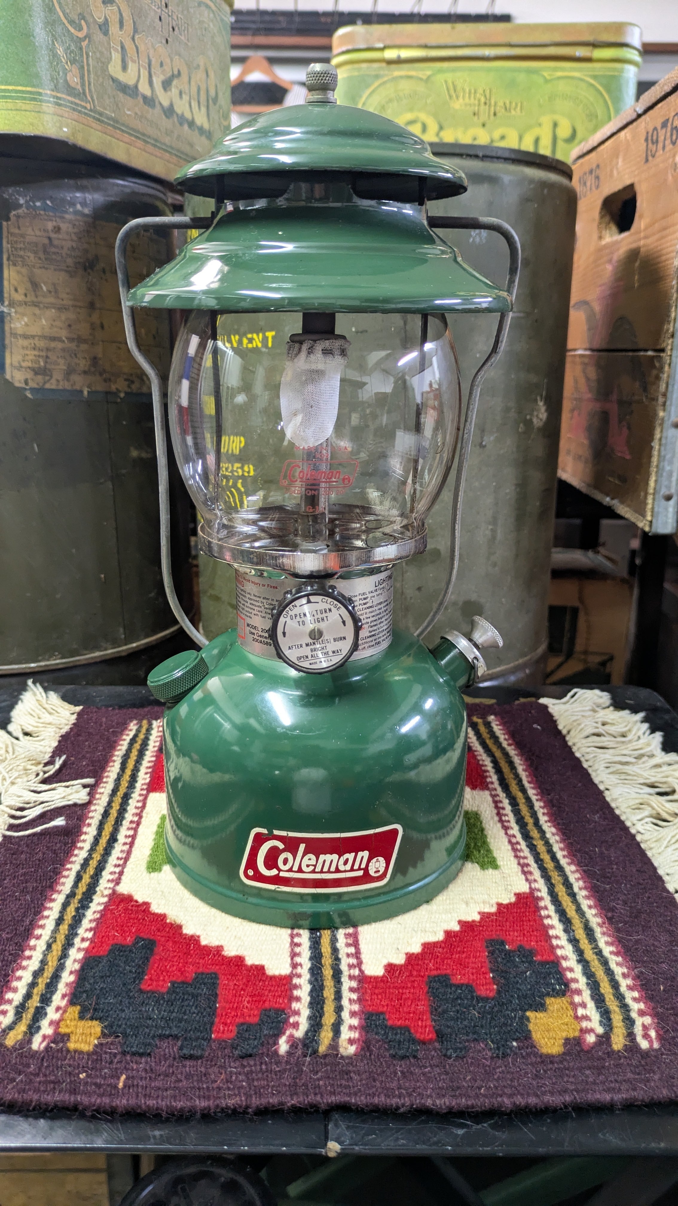 1980's Vintage Lantern Coleman 200A Lantern Green ビンテージ