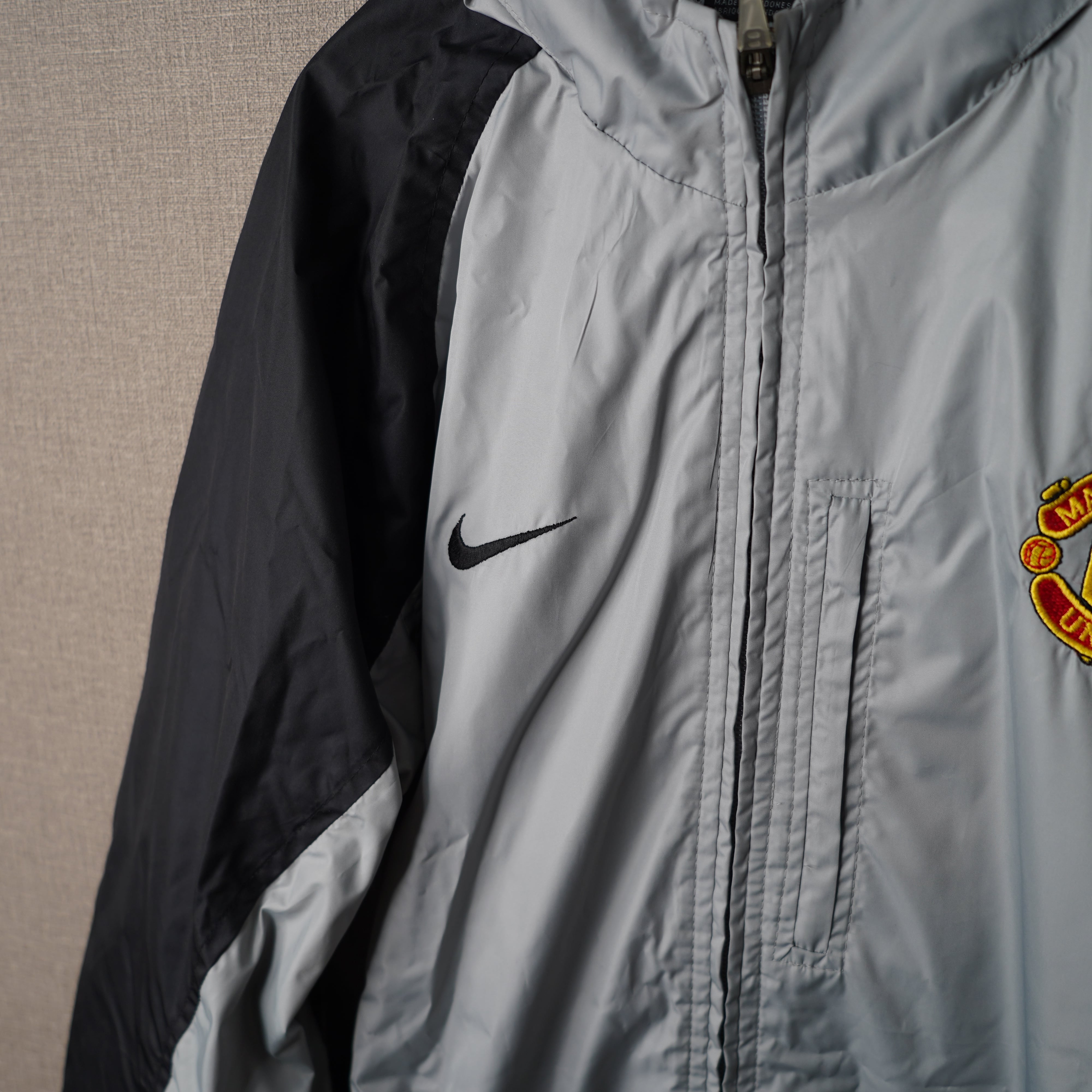 00's NIKE ナイキ マンチェスターユナイテッド ナイロンジャケット 黒
