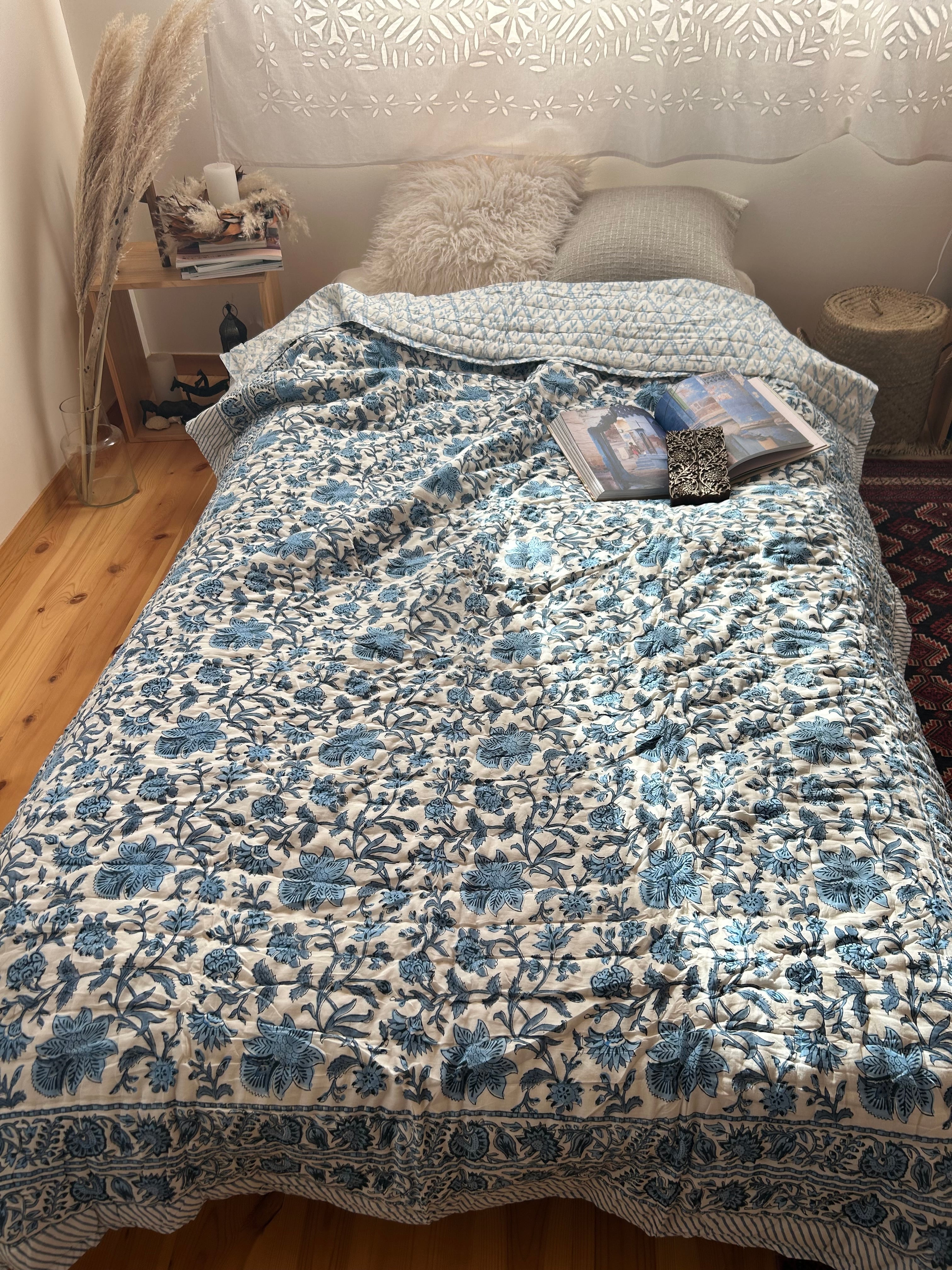 Toko Lotus 【ブロックプリントキルト・インドのお布団】