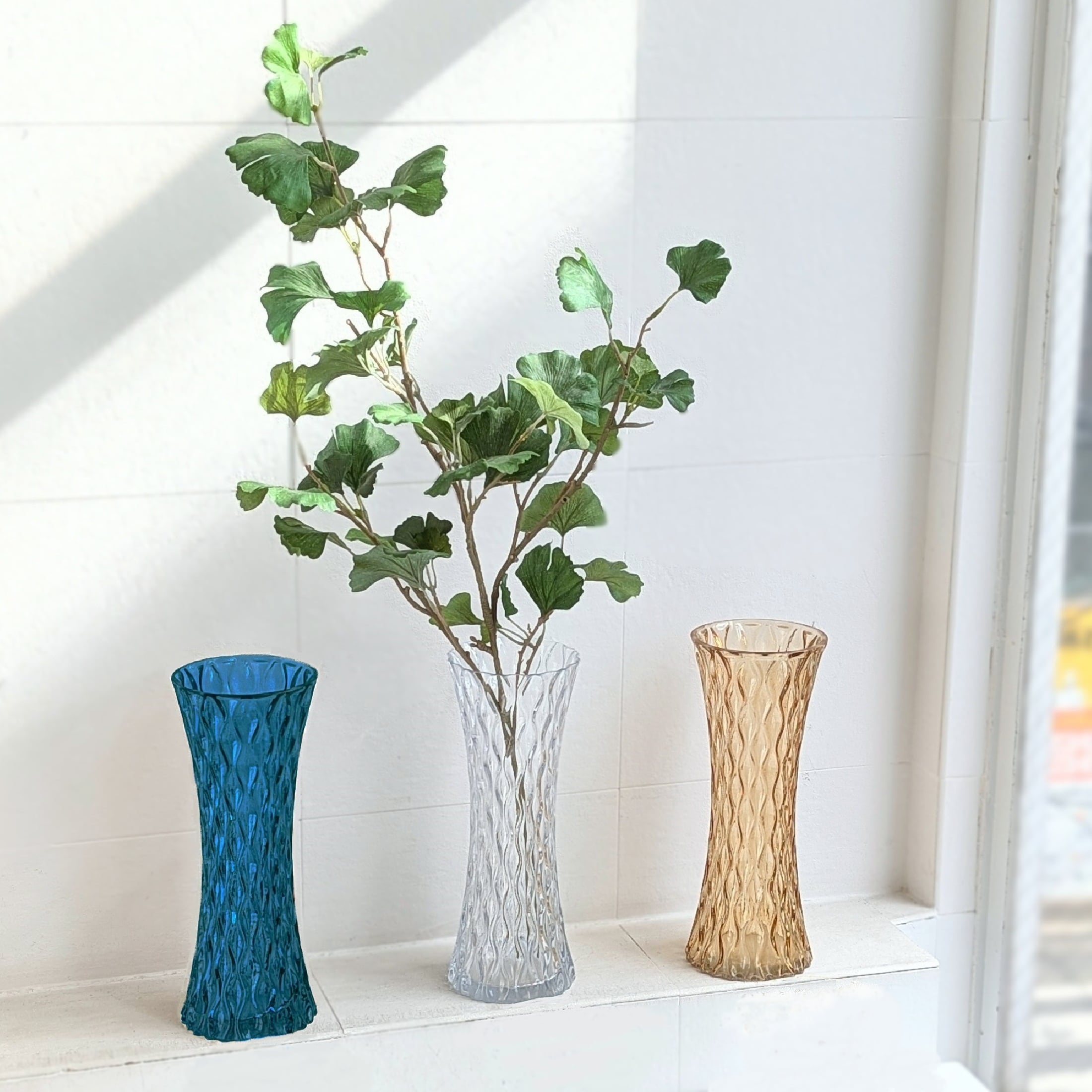 GLASS FLOWER VASE - TOWER L size | BamBooks the Heritage