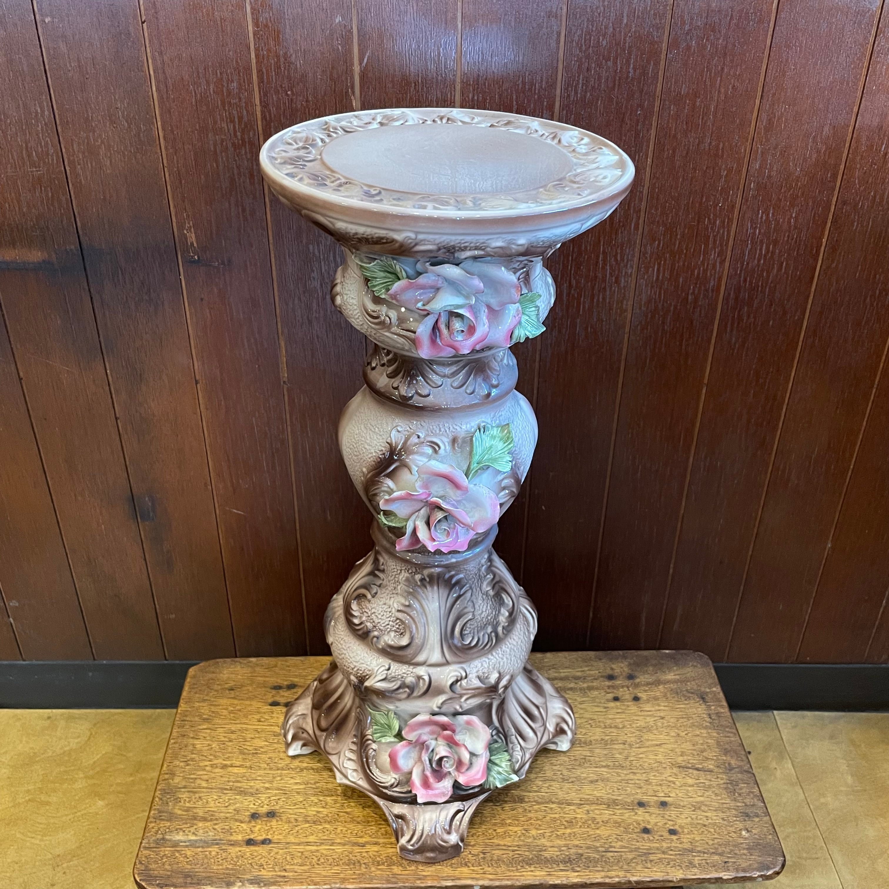 イタリア製 陶器の花台 | 純喫茶家具の村田商會