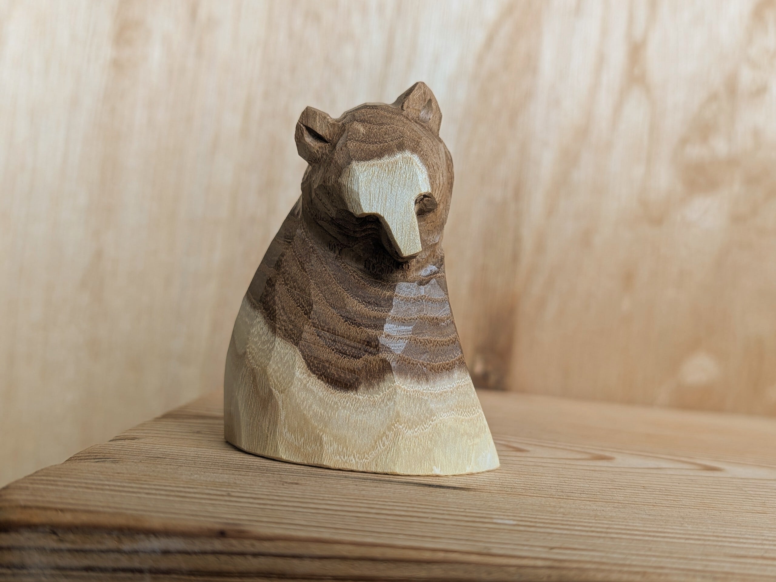 賀上隼敬 上半身の熊 #3 | 木彫りの熊 | inoya | Basic Life Store