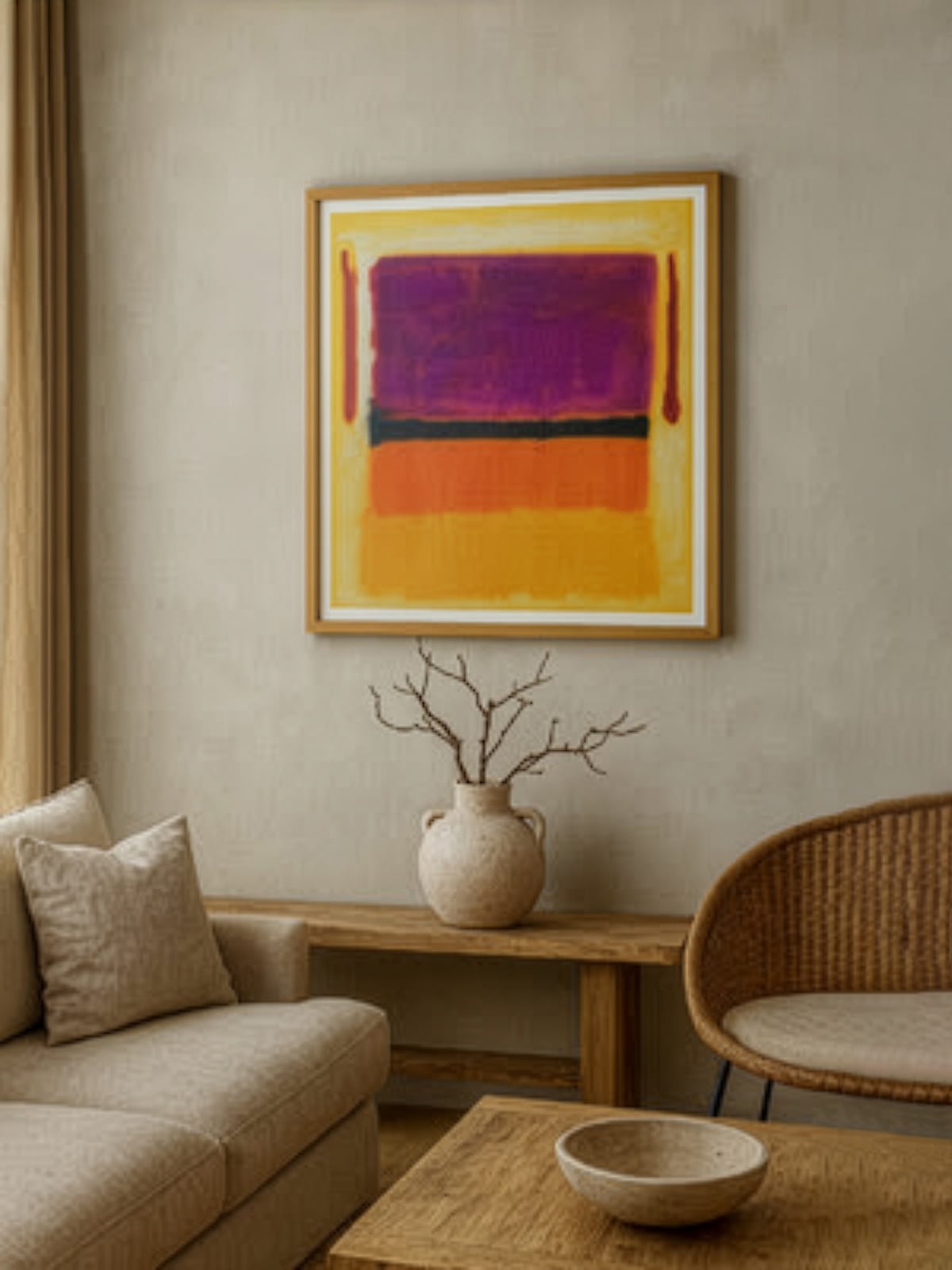 額縁付き] マーク・ロスコ「UNTITLED (VIOLET, BLACK, ORANGE, YELLOW