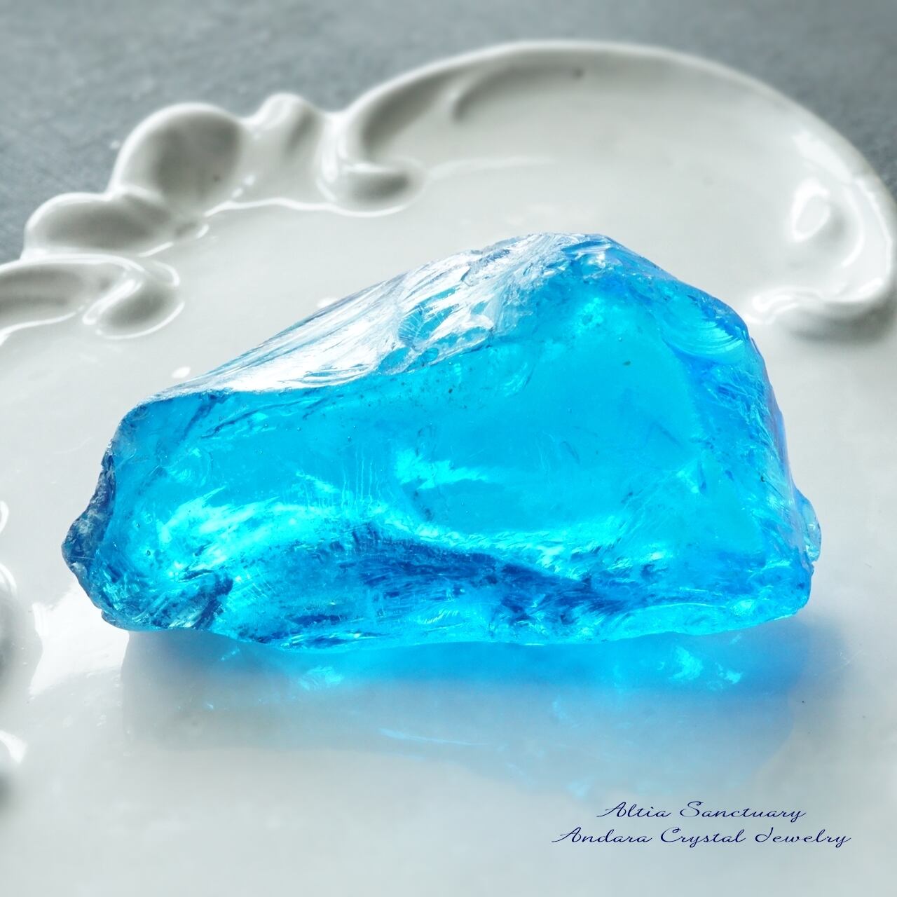 アンダラクリスタル（エレクトリックブルー）原石 27.8g 416 | 天然石