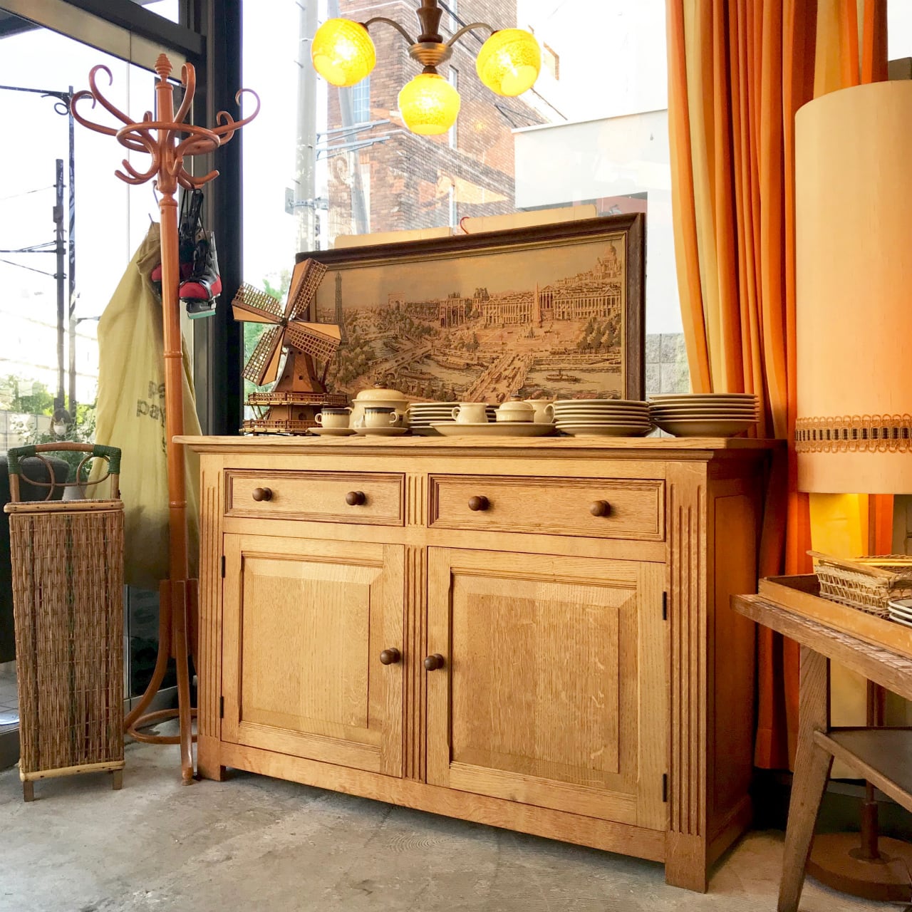 Vintage Solid Oakwood Kitchen Sideboard オランダ | Couscous Furniture