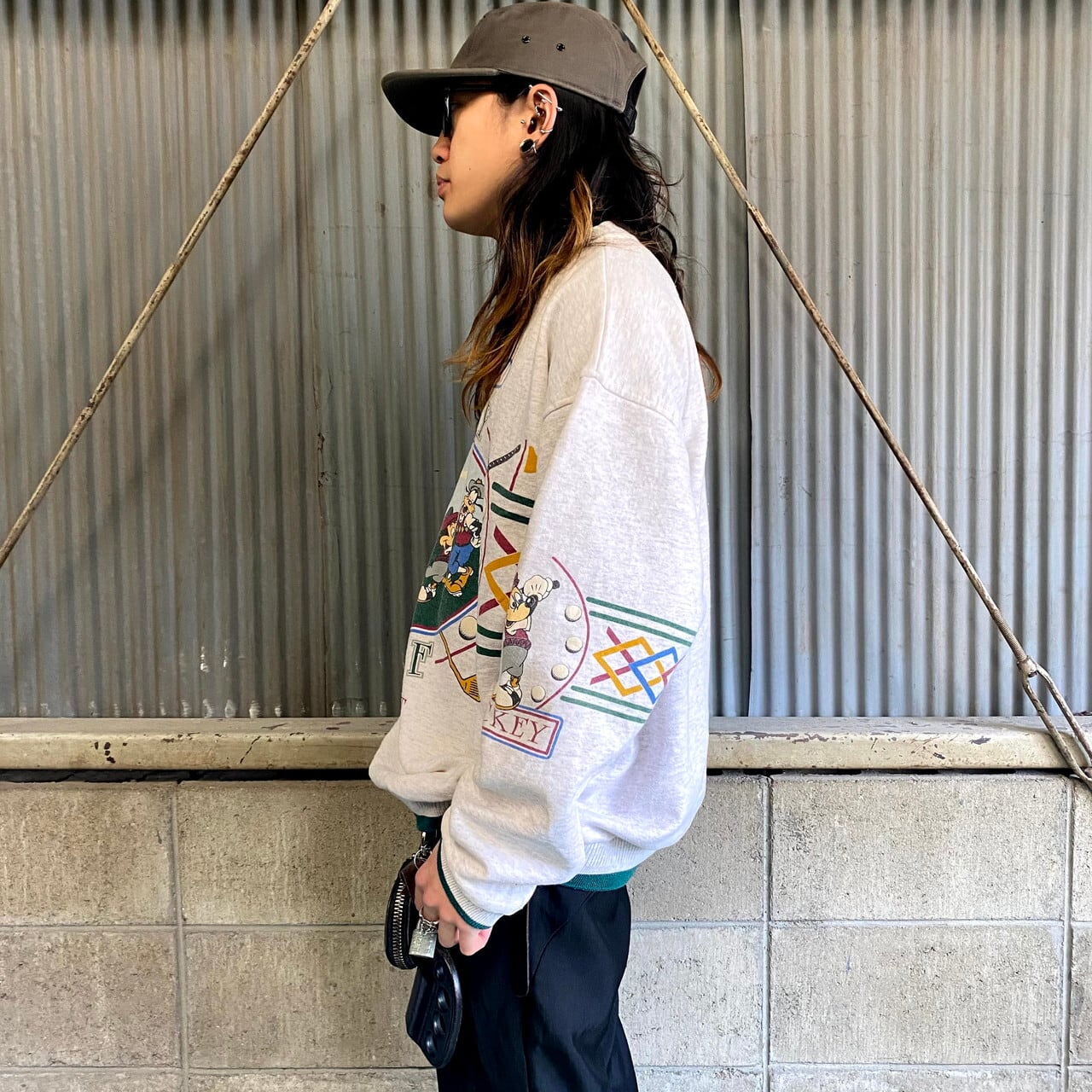 90年代 ディズニー ミッキーマウス ゴルフ キャラクタープリント