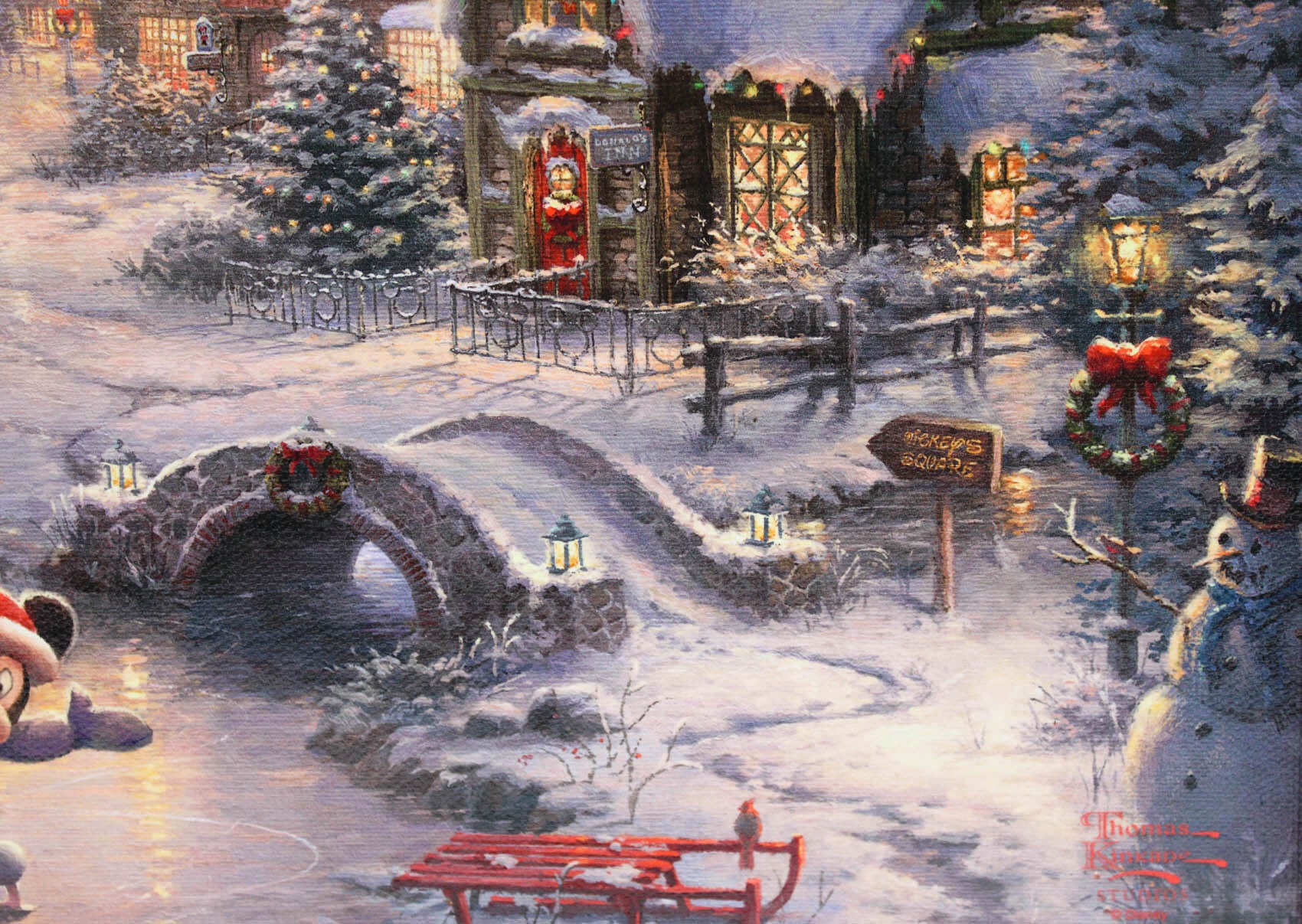 ディズニー絵画 トーマス キンケード ミッキー&ミニー/スウィート