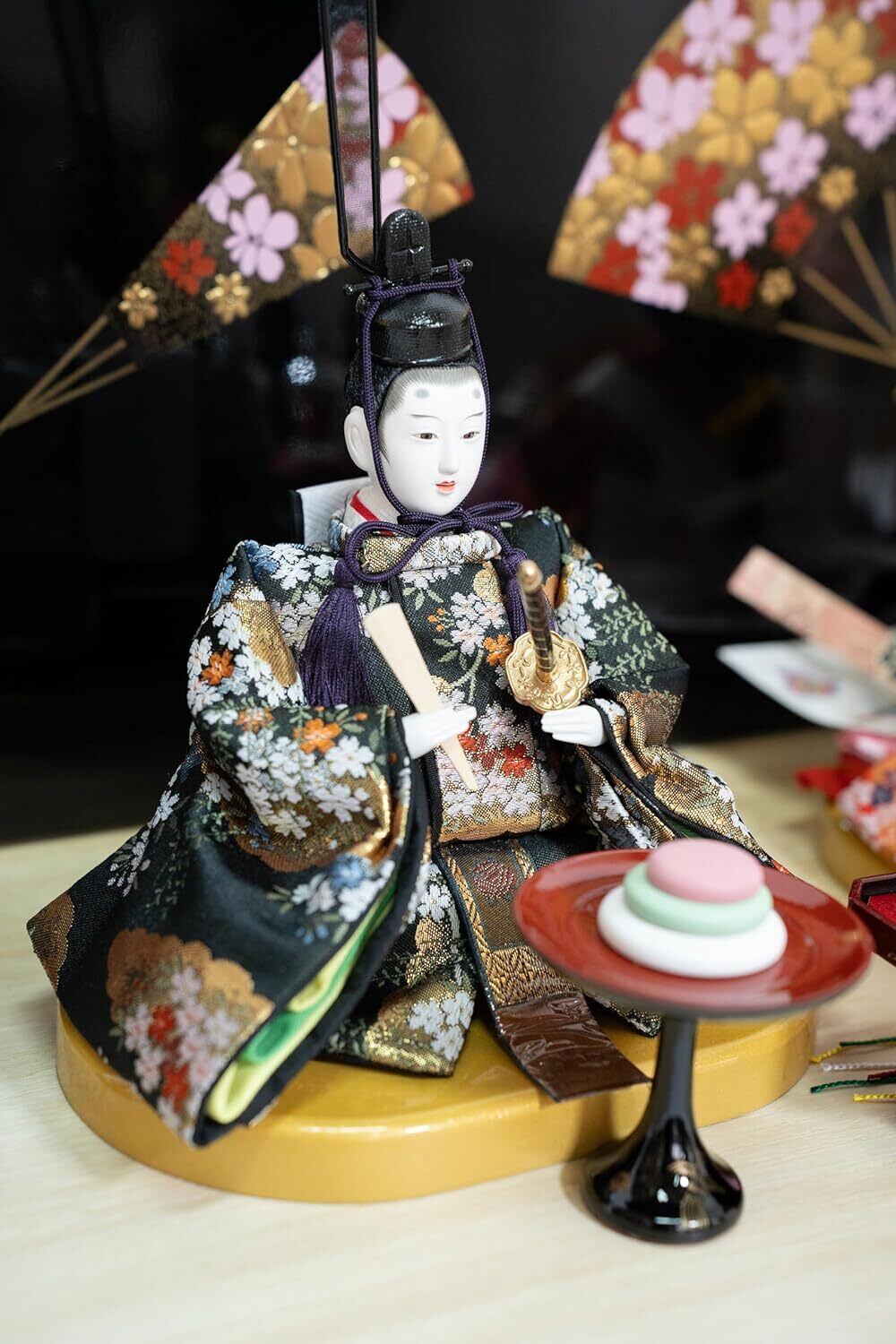 雛人形 親王飾り 平飾り Aタイプ扇 ひな人形 ひな祭り 雛祭り 雛飾り