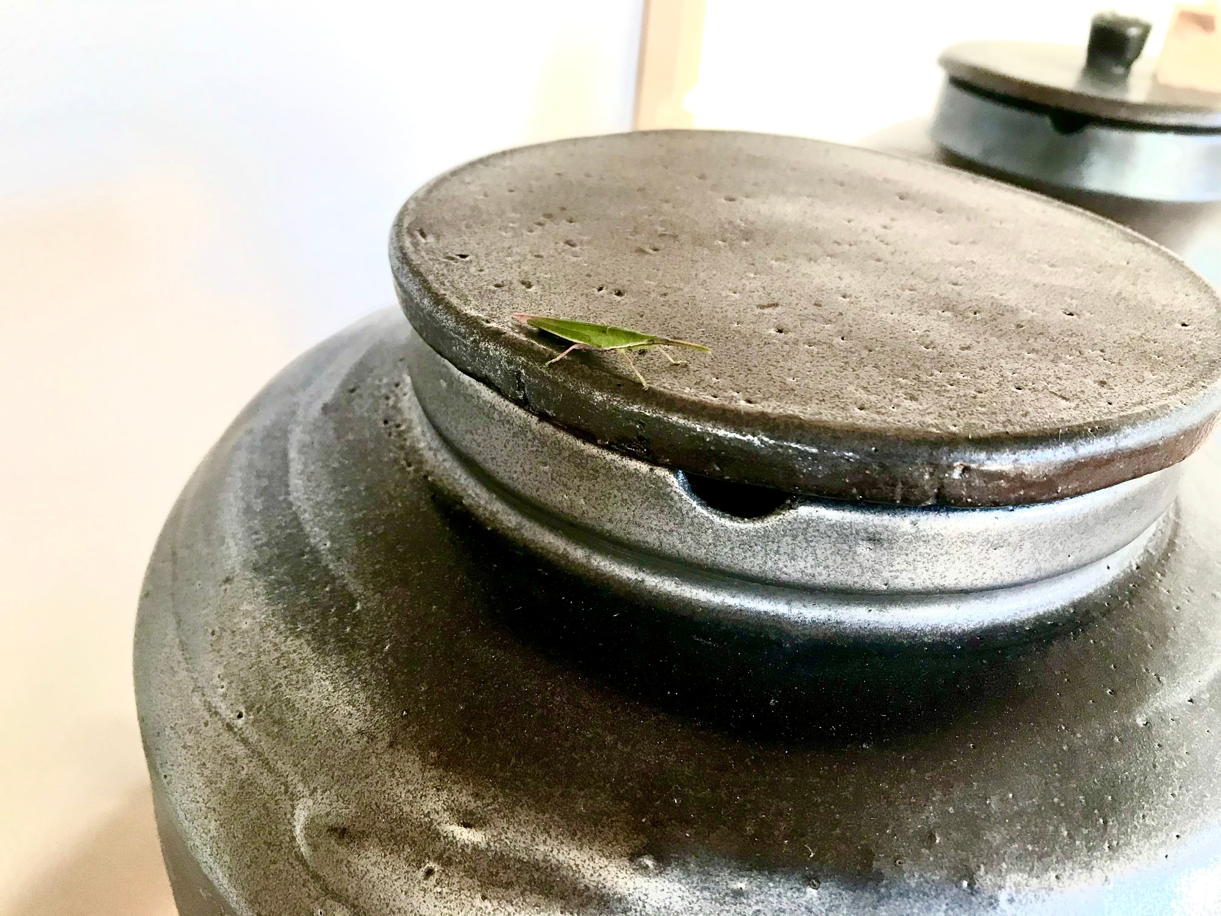 きららの石」を練り込んだ 素焼きの瓶 13リットル(きららの石2.1kg付き