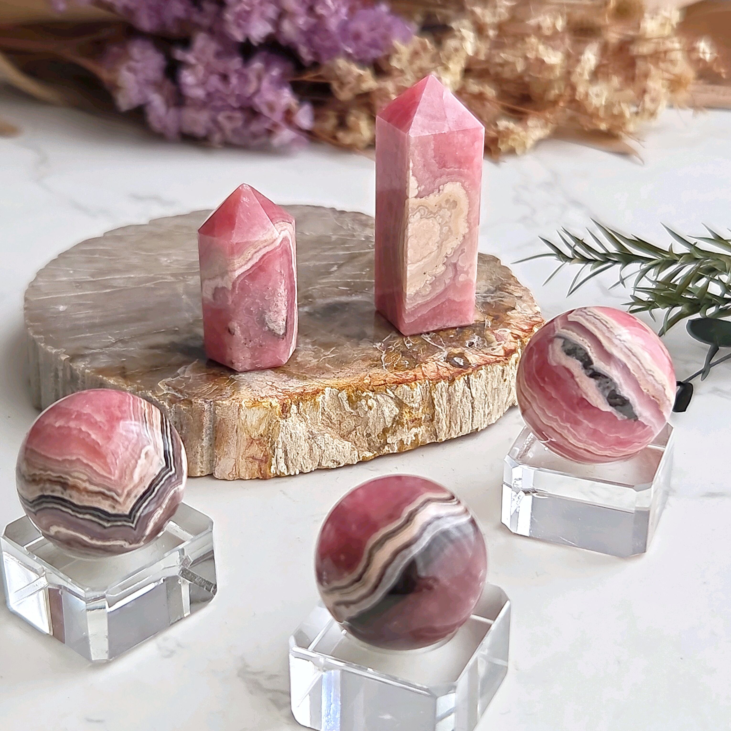 インカローズ ロードクロサイト ミニタワー A | ホシノカケラ STONE