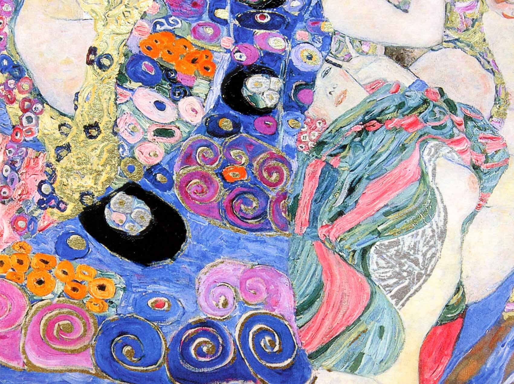 グスタフ クリムト作品「処女(バージン)」展示用フック付金箔張