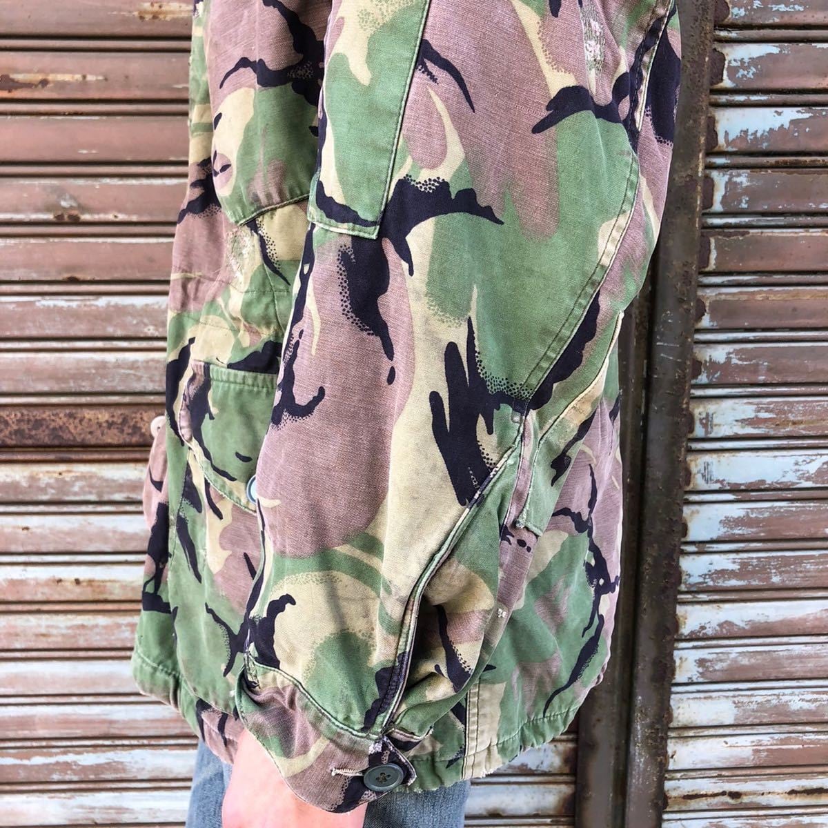 70s 英国 イギリス軍 Blitish Army 実物 DPMカモ 迷彩 フィールド