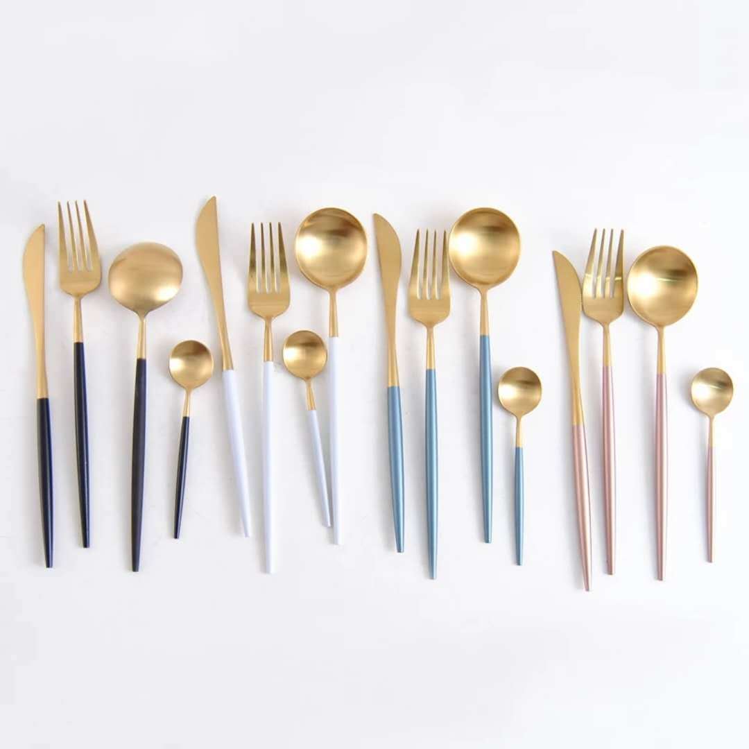 クチポール風 カトラリーセット基本4本（スプーン フォーク ナイフ 小