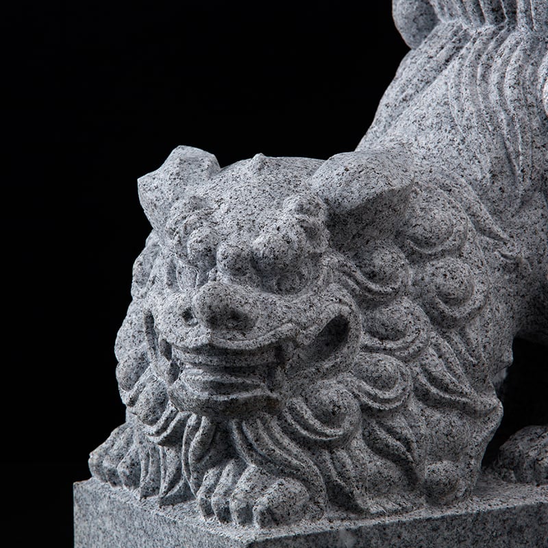 庵治 石獅子] 勇み型狛犬 | 庵治石屋