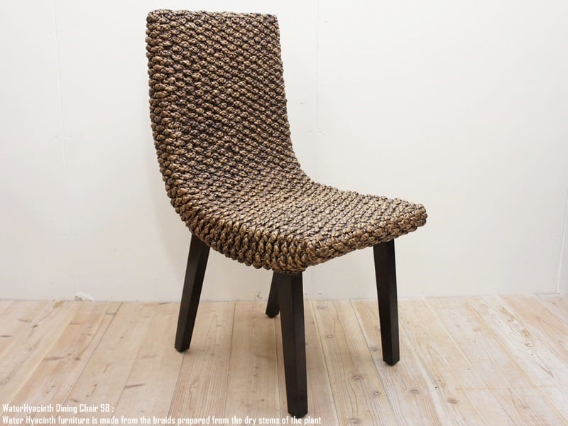 ウォーターヒヤシンス ダイニングチェア 98DB アジアン家具 アジアン