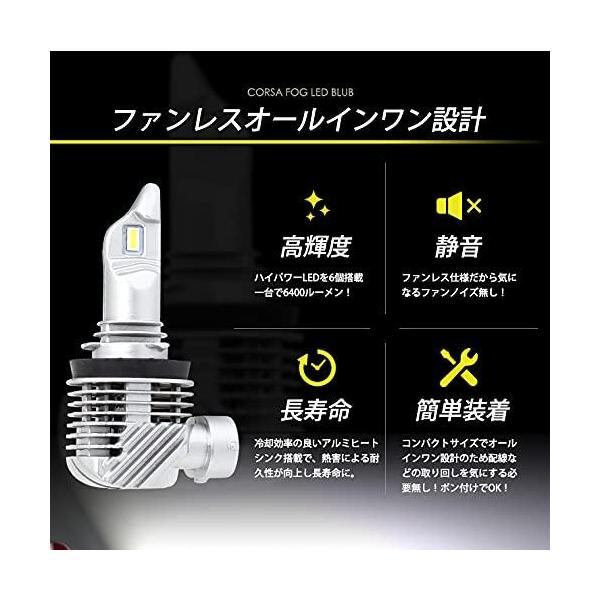 ノア ヴォクシー エスクァイア 80系 前期 専用 フォグ LED バルブ 2個