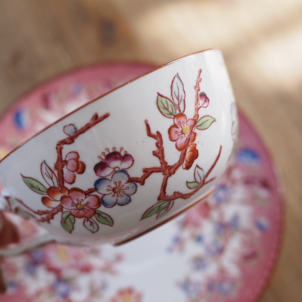 希少フランスアンティーク サルグミンヌ ミントン252＆219 カップ