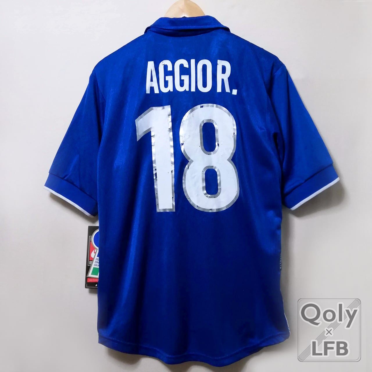 イタリア代表 1998 Nike ホーム半袖 98W杯仕様 #18 BAGGIO R ロベルト