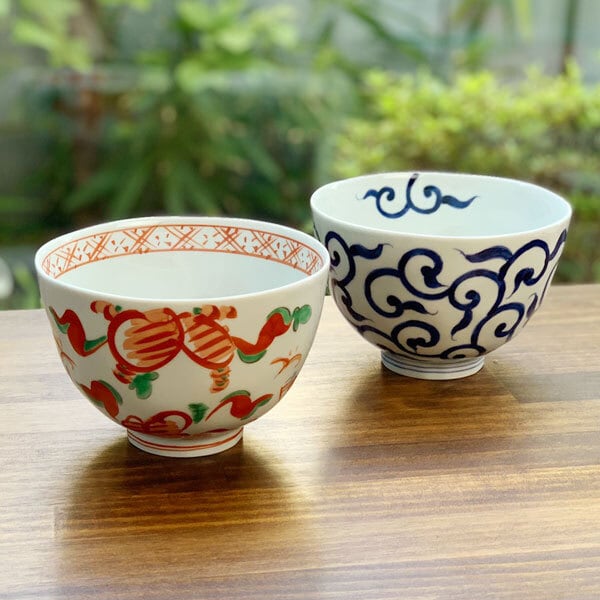 有田焼 めん鉢（大）（染付凡唐草・錦万暦） | MARUFUKU utsuwanohana