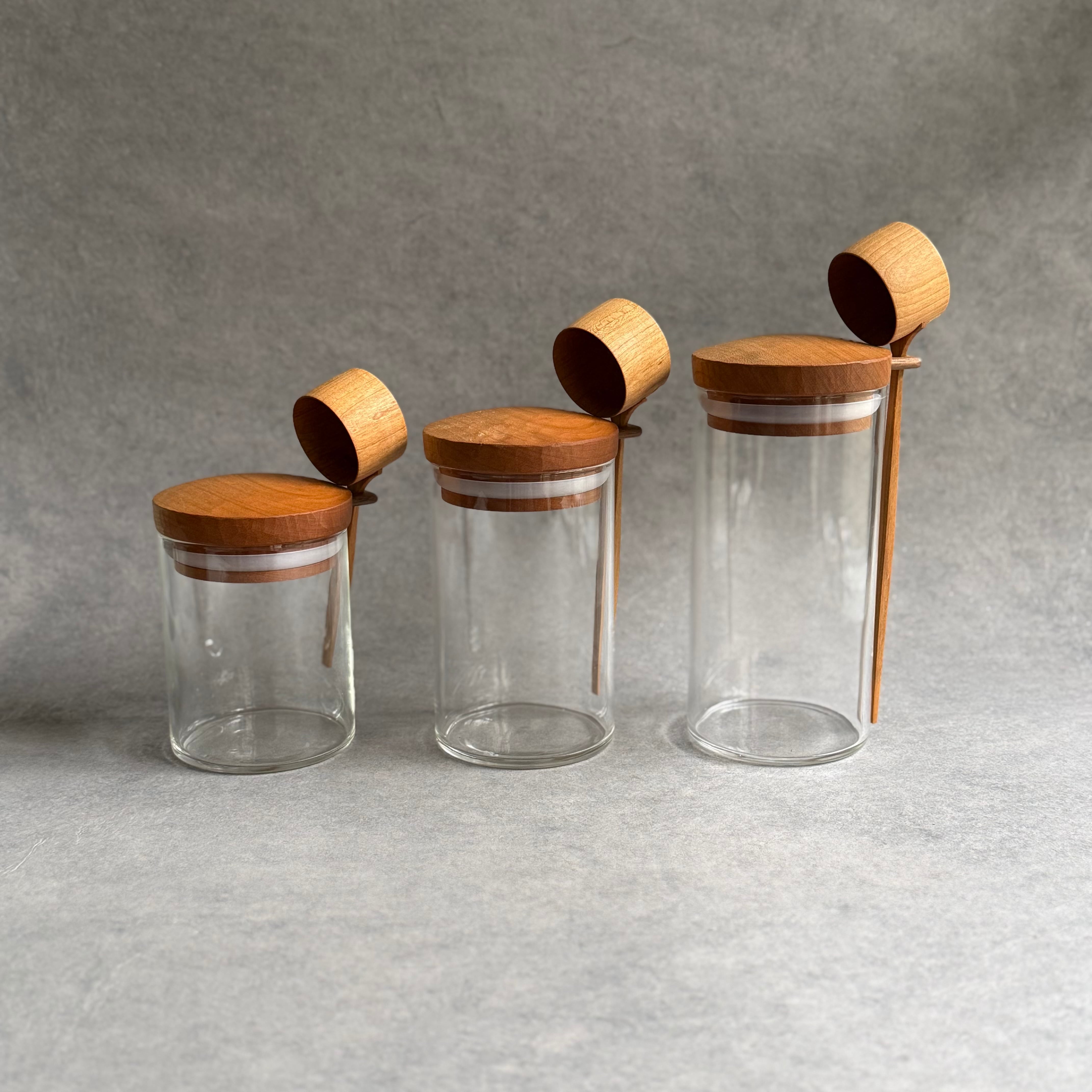 田澤祐介 コーヒーキャニスター S (サクラ) ＋ 珈琲杓 (サクラ