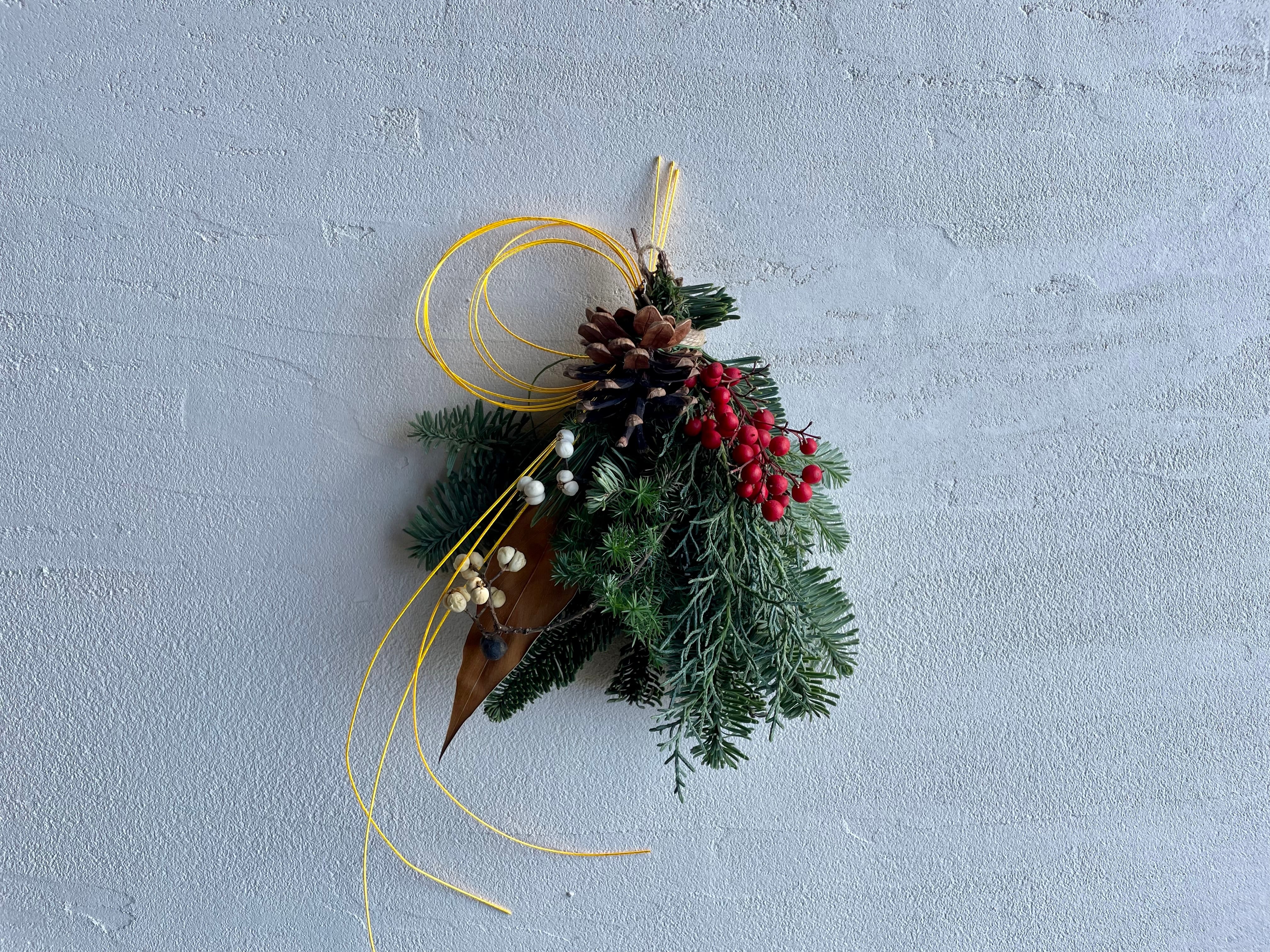 今すぐ〜ずっと飾れるお正月スワッグ》お正月飾り/しめ縄/ドライ