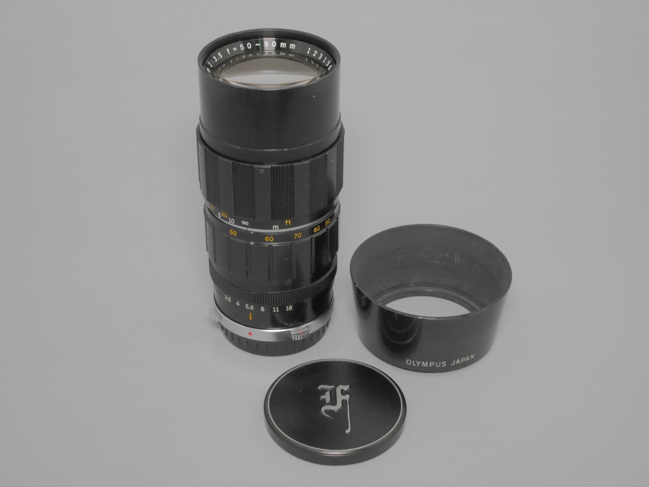 OLYMPUS PEN-F用 Zuiko Auto-ZOOM 50-90mm F3.5TTL【中古並品フード付