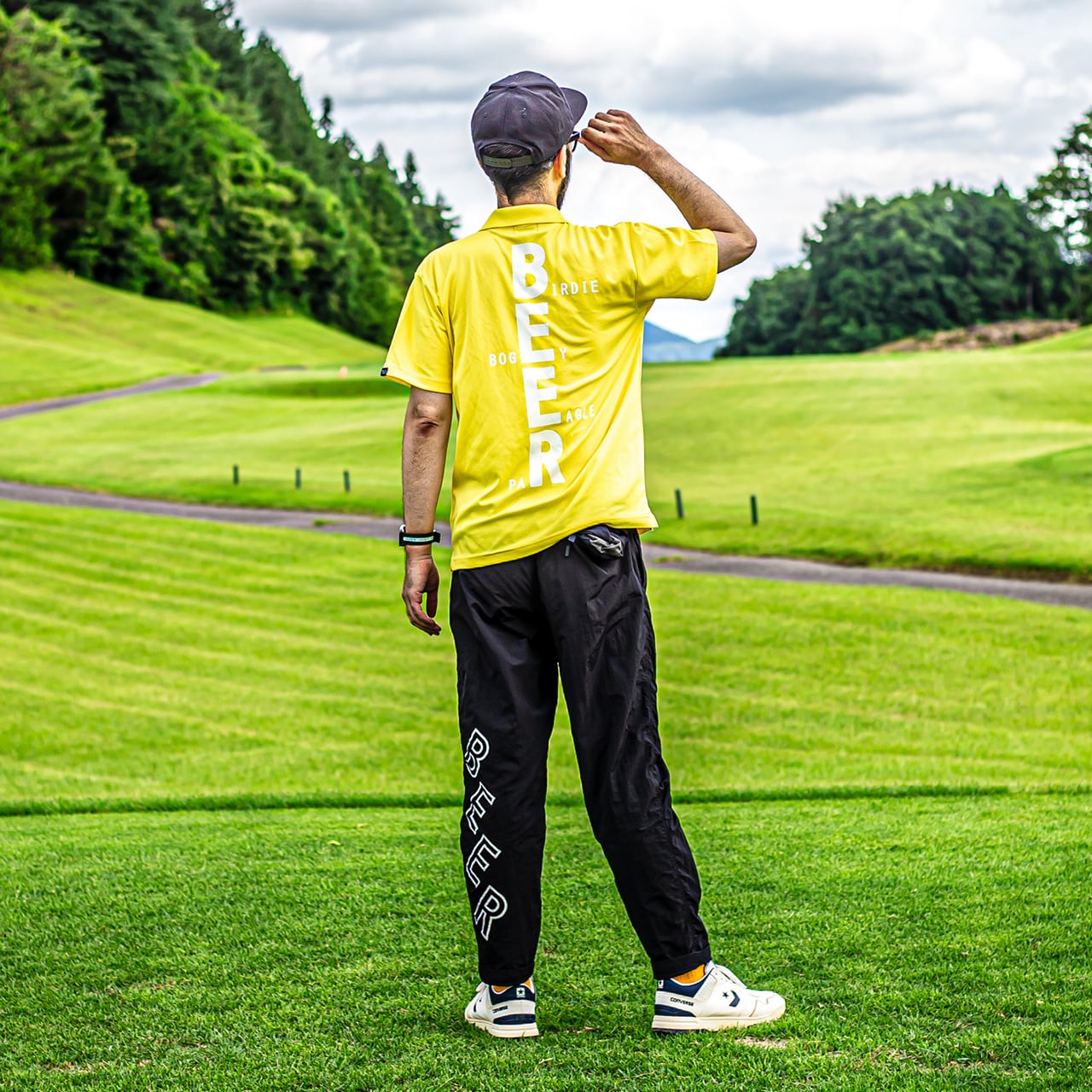 BEER ゴルフポロシャツ イエロー | BEER