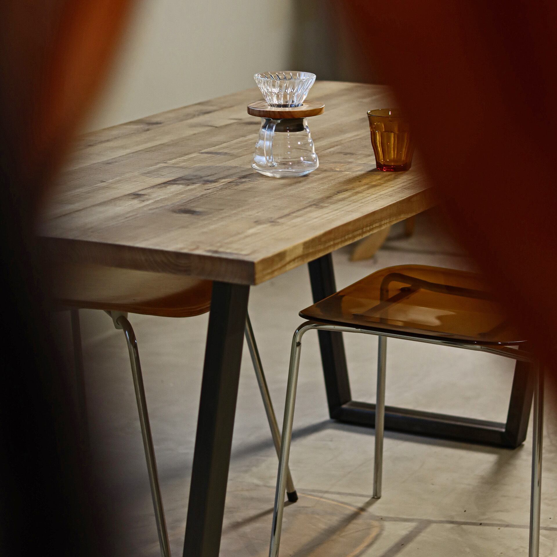 □送料無料□ アイアン家具｜古色材｜古材｜足場板｜鉄脚D型