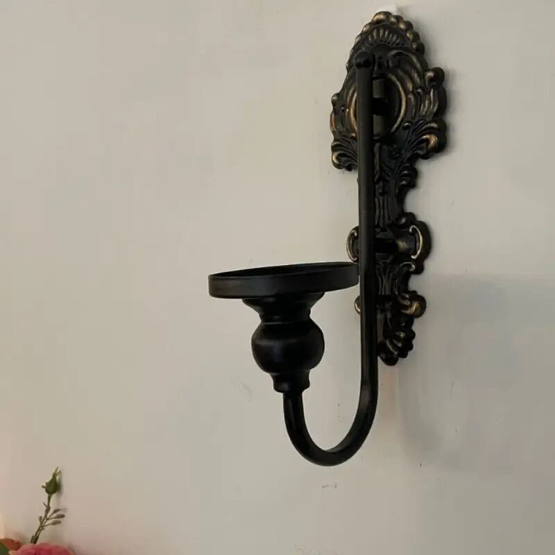 ウォールキャンドルホルダー 壁掛け キャンドルスタンド アンティーク