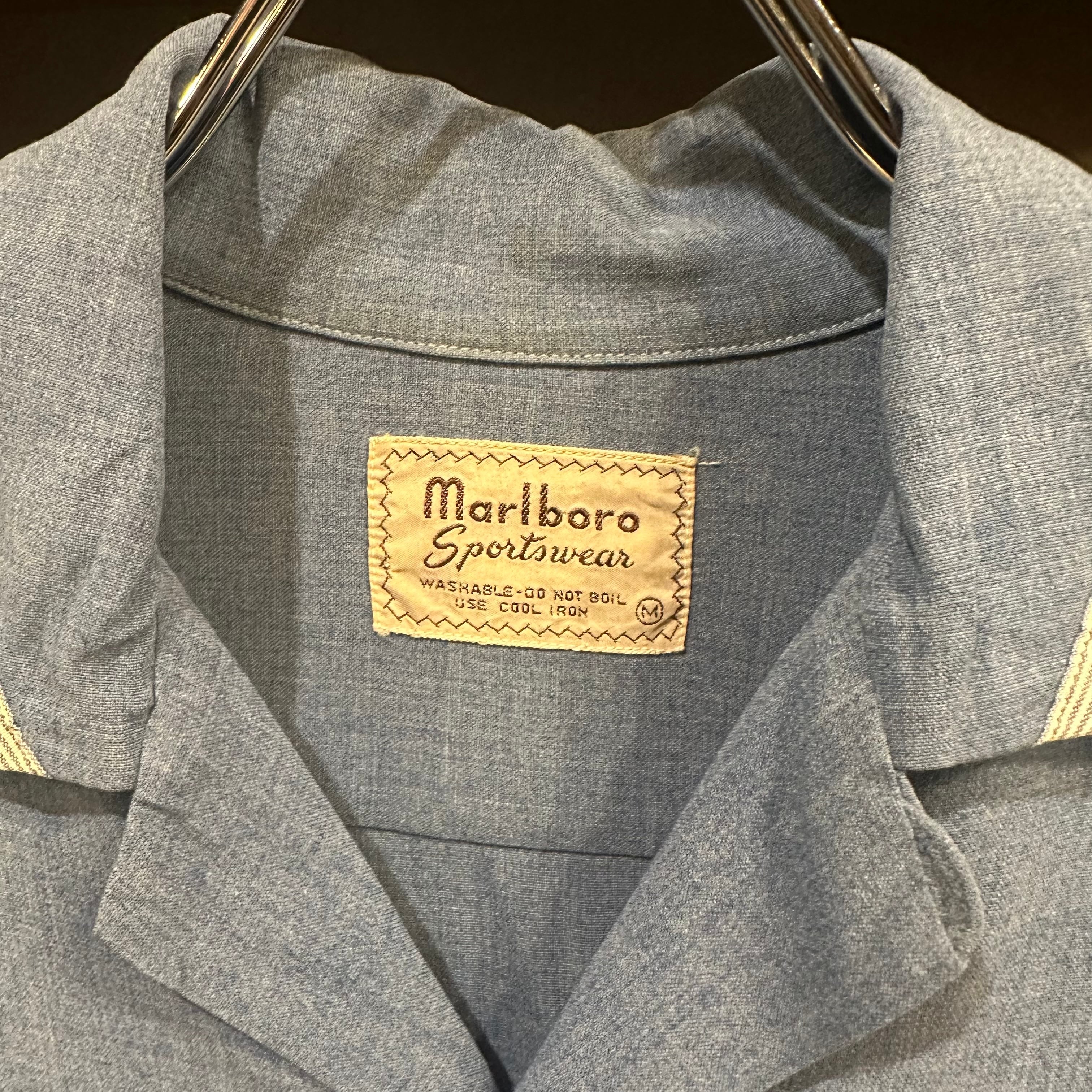 50s Marlboro L/S Open Collar Rayon Shirt | VOSTOK