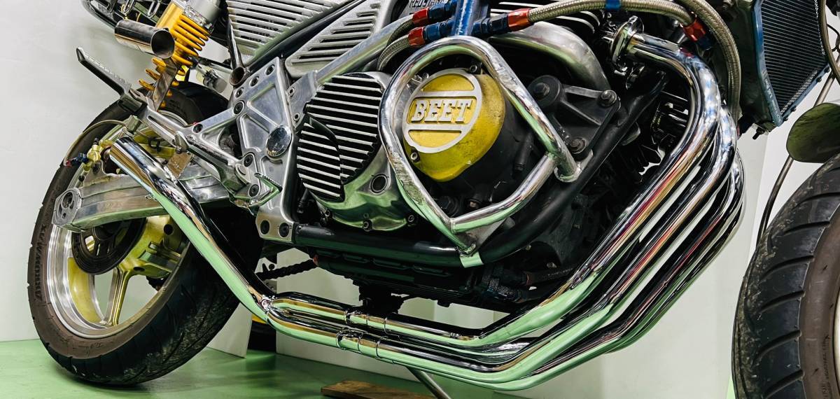 音の戦国 猪武者シリーズ ゼファー400 ゼファー400X 雷光管 鉄素地